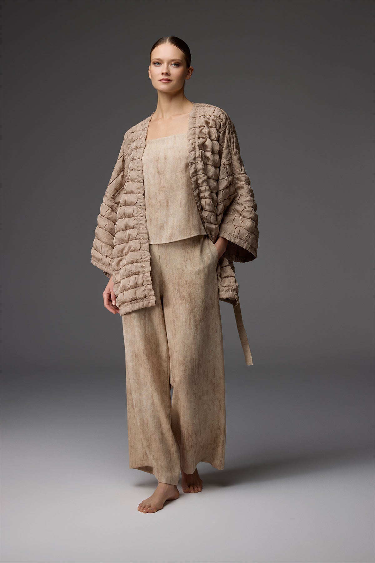 Essence de Bois Vanillé - Ensemble 3 Pcs -Tendresse texturéeet élégance poétique