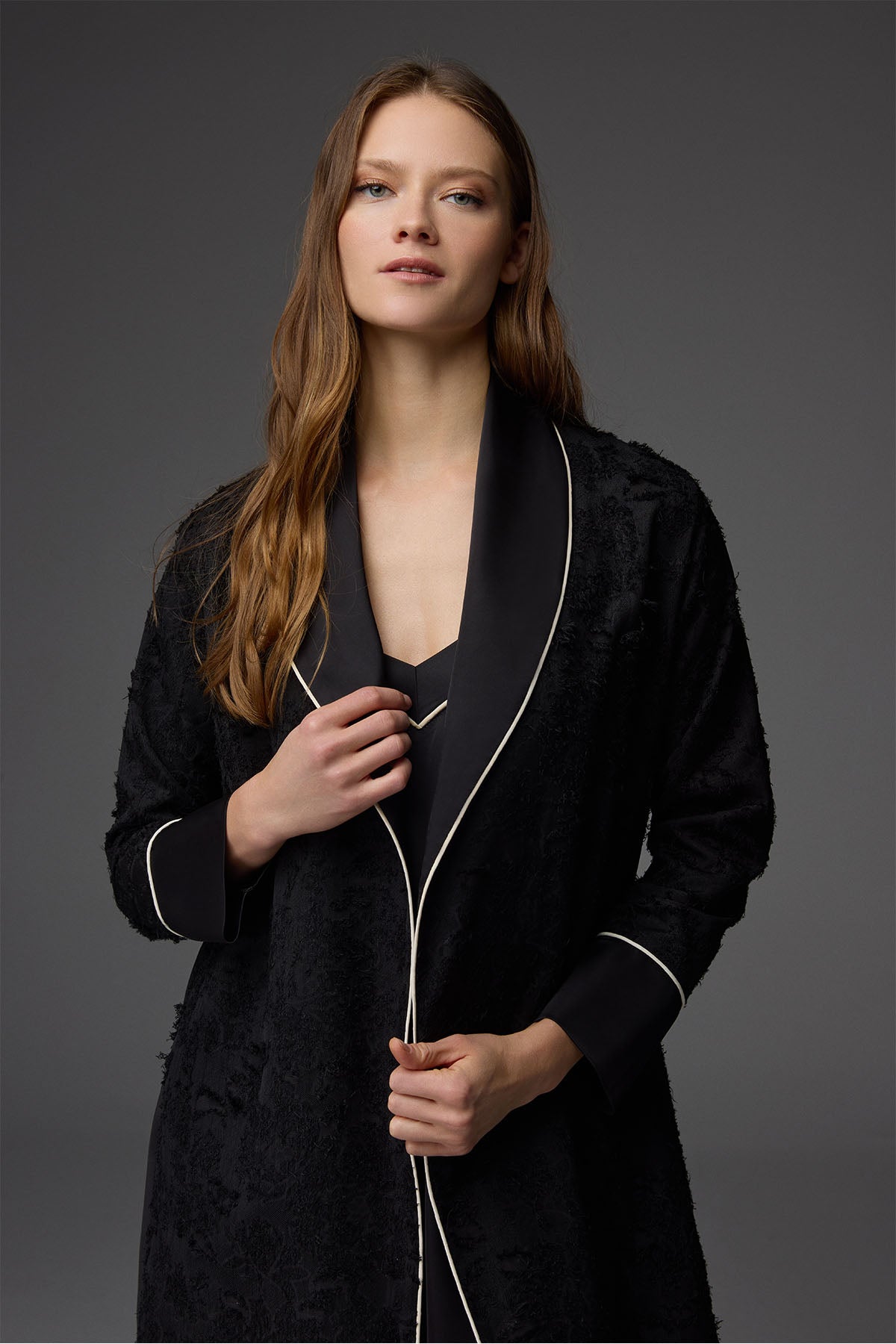 Nuit d’Ambre Noire - Ensemble 2 Pcs -Sensualité enveloppée et Élégance nocturne