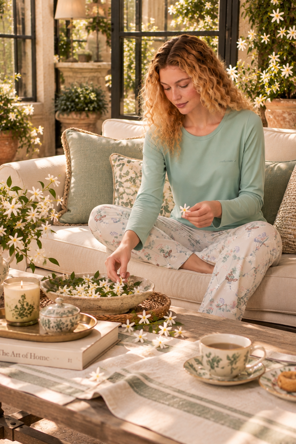 Le Patio de Jasmin - Pyjama 2 Pcs - Fraîcheur végétale et douceur florale