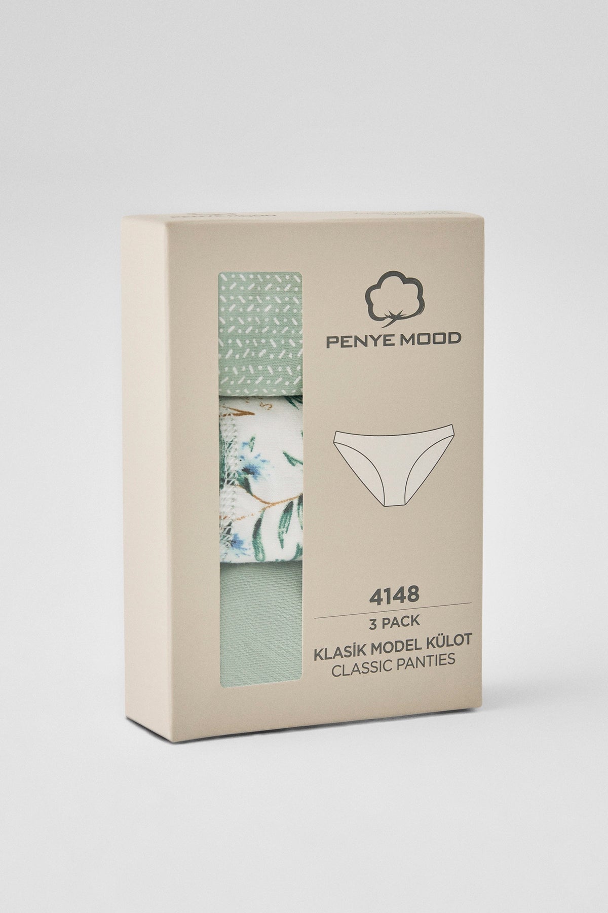 Éveil Naturel - Set de 3 culottes Classiques - Fraîcheur botanique et confort naturel