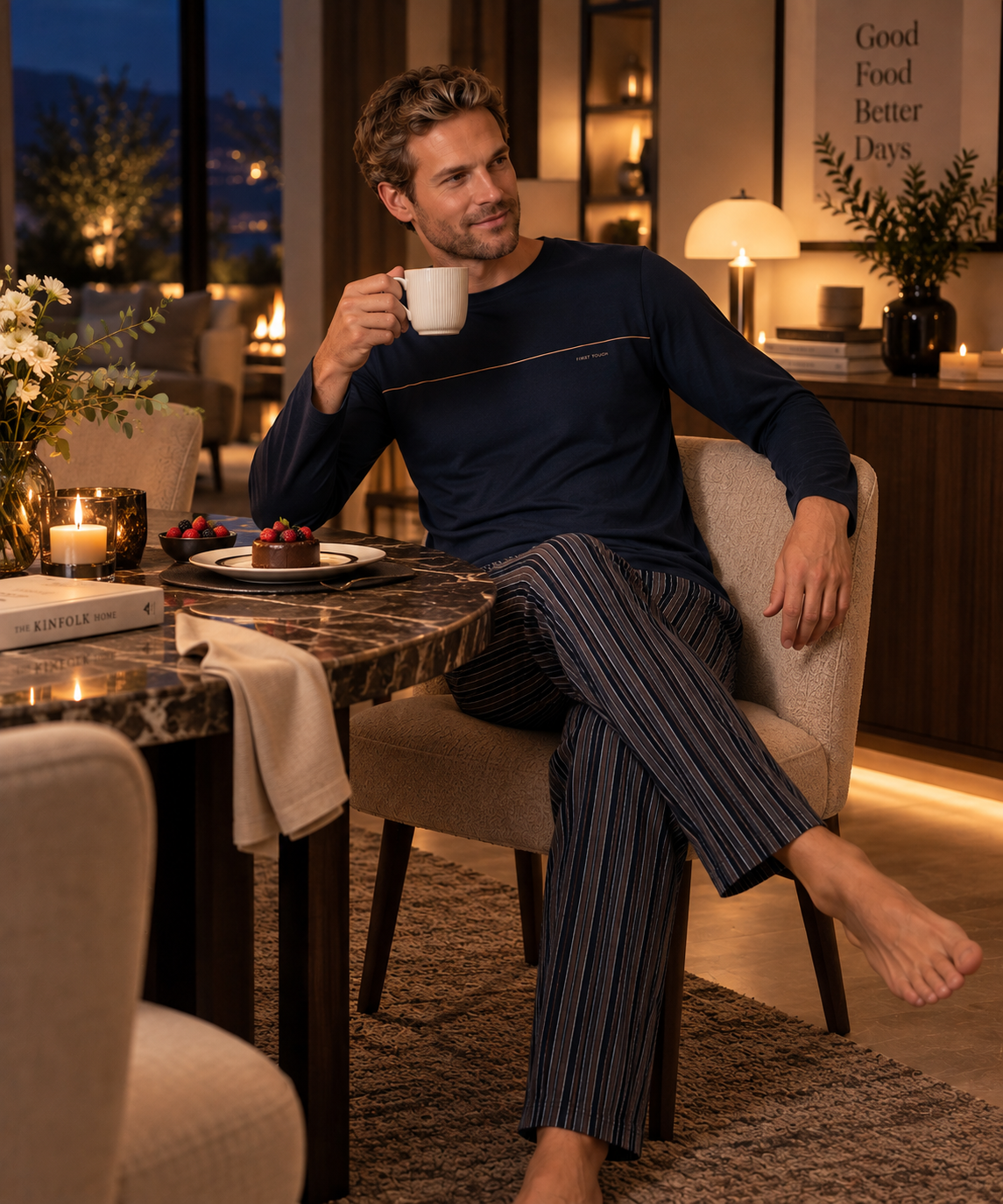 Après le dîner - Ensemble 2 Pcs - Elégance sobre et confort premium