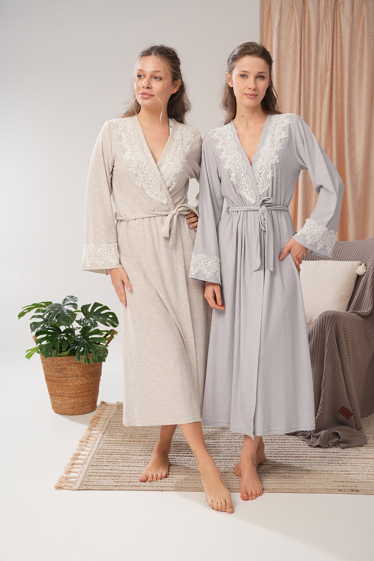 Douceur Maternelle - Robe de chambre longue - Cocon tendre et bien-être partagé cn