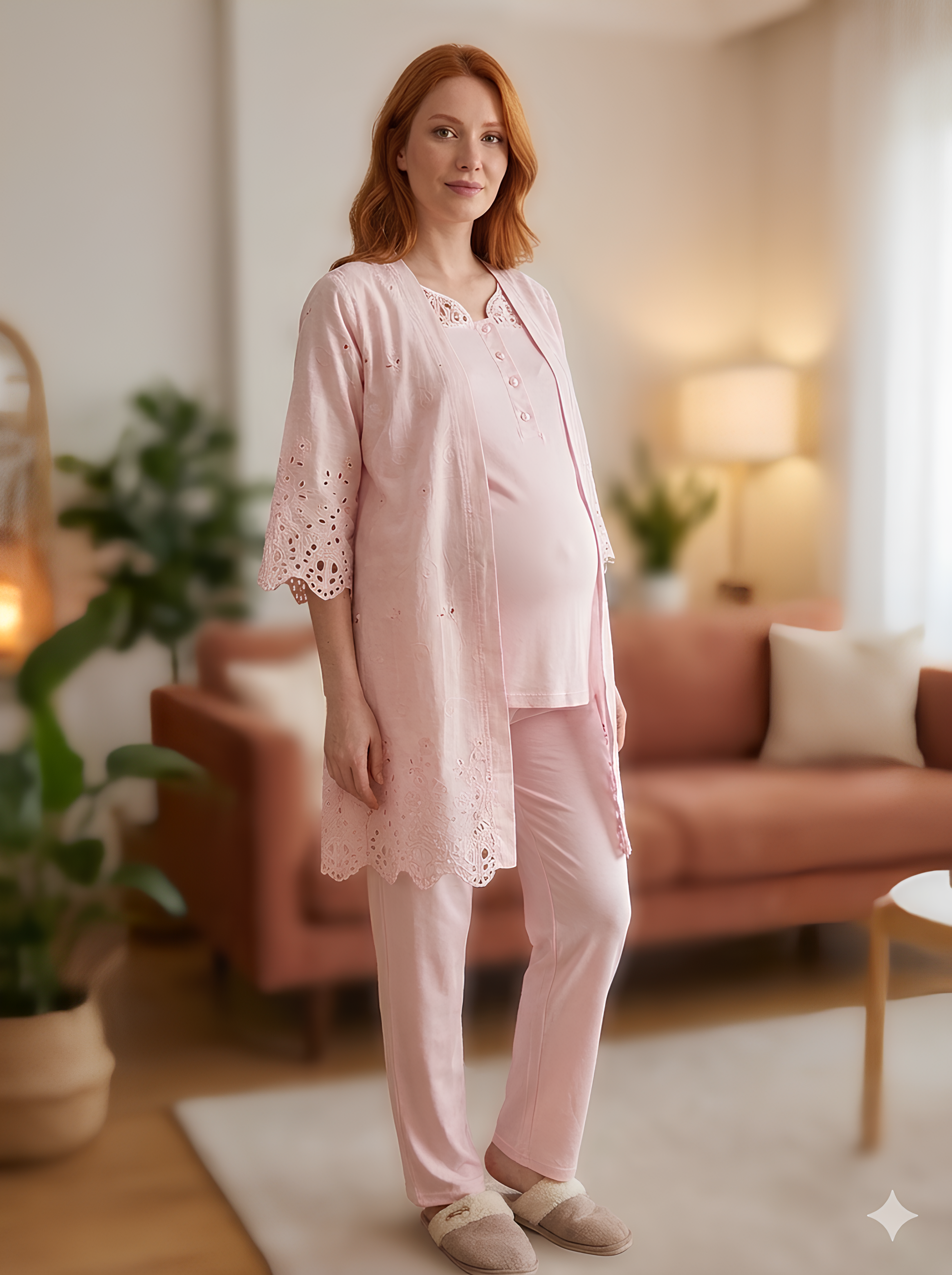 Éclat Maternel - Ensemble 3 Pcs - Douceur lumineuse et grâce enveloppante