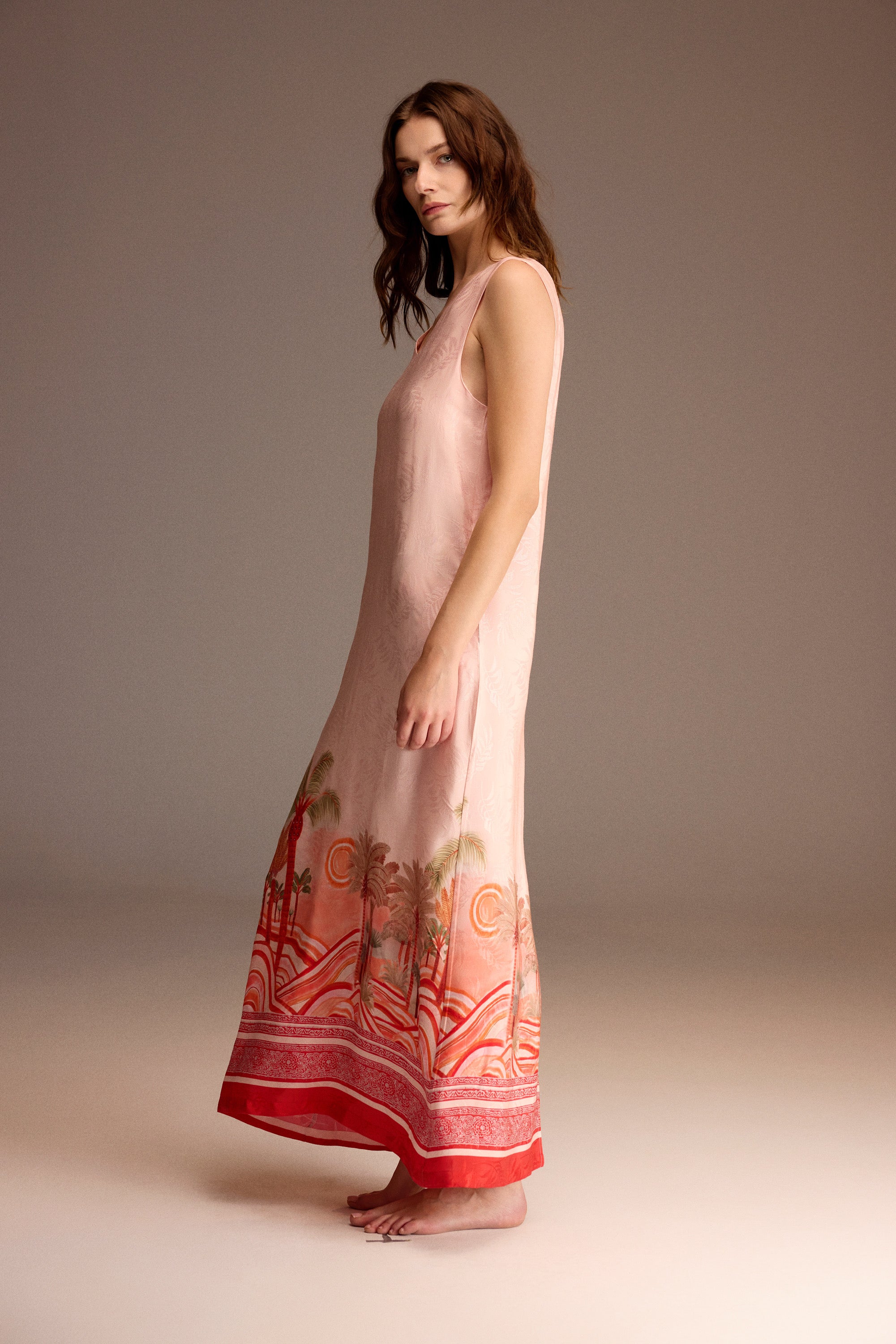 Jasmin Royal - Robe longue - Grâce délicate et charme intemporel