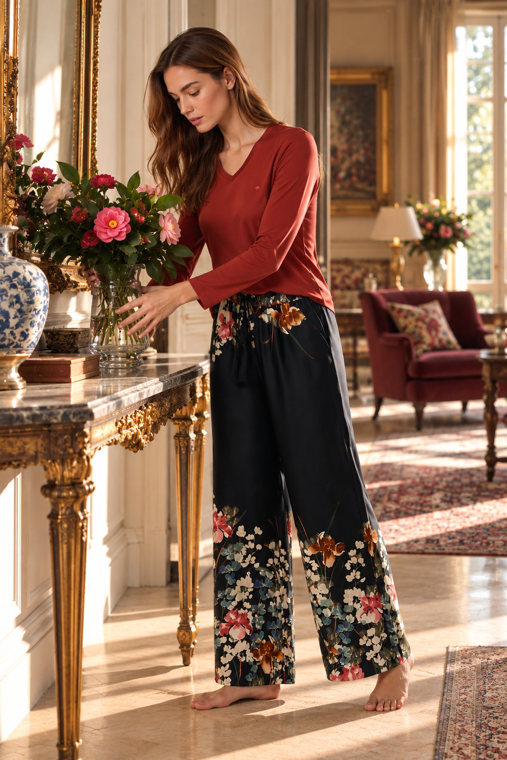 La Galerie des Camélias – Ensemble 2 Pcs – Élégance florale et caractère raffiné