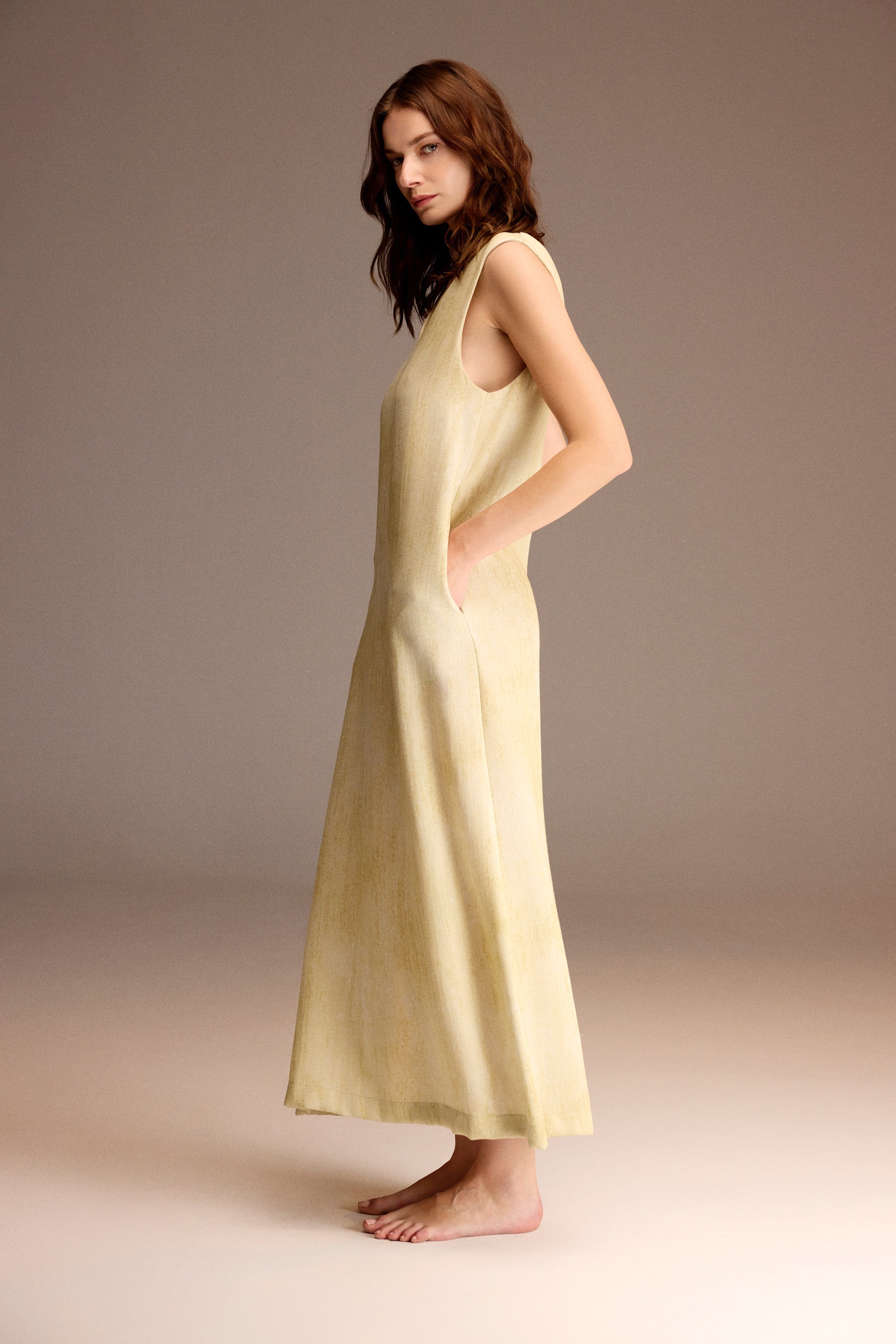 Vanillé Dorée - Robe longue - Douceur lumineuse et élégance envoûtante