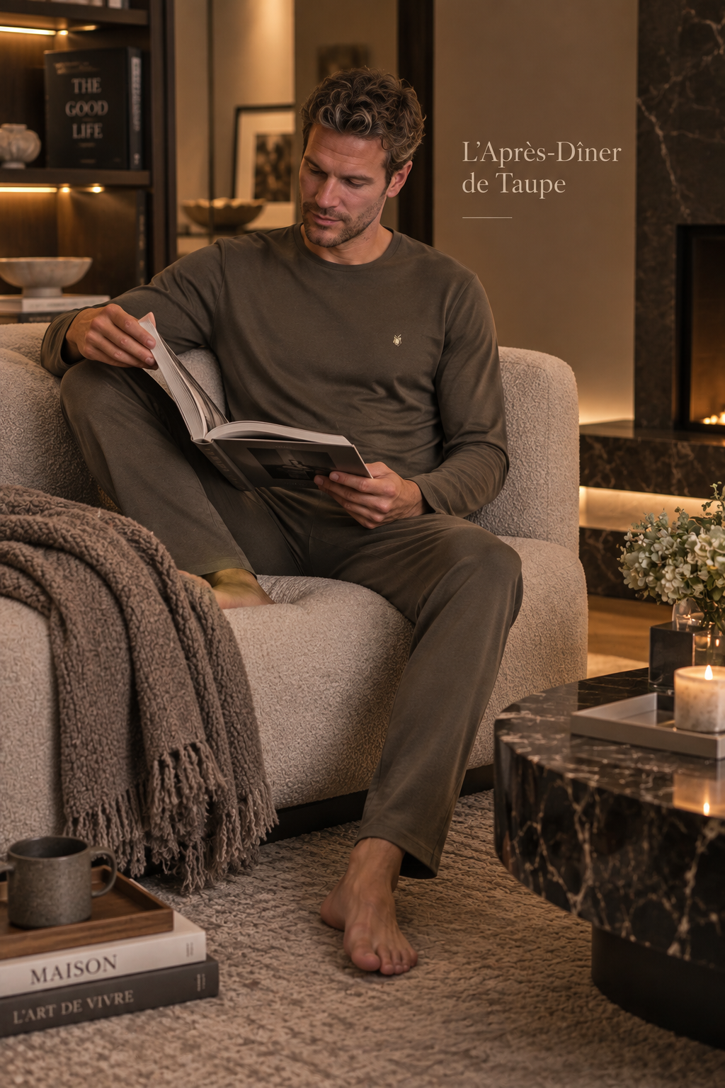 L’Après-Dîner de Taupe - Ensemble 2 Pcs -Sobriété chaleureuse et élégance naturelle