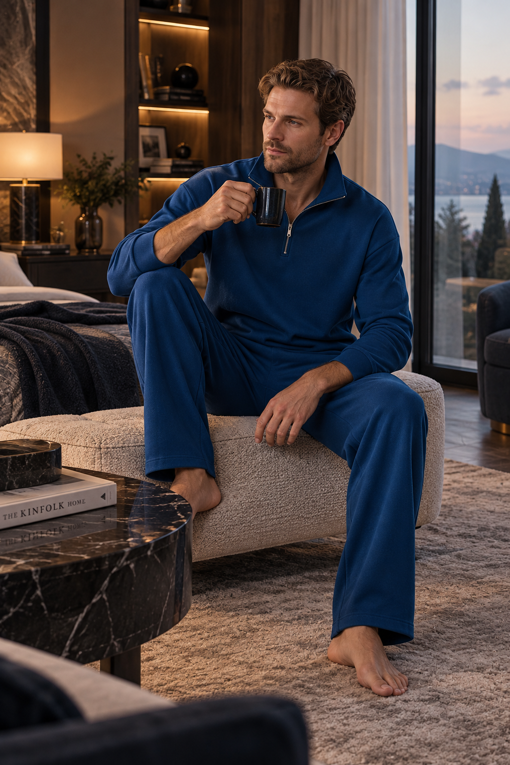 Le Temps de Saphir - Ensemble 2 Pcs - Profondeur bleue et élégance contemporaine