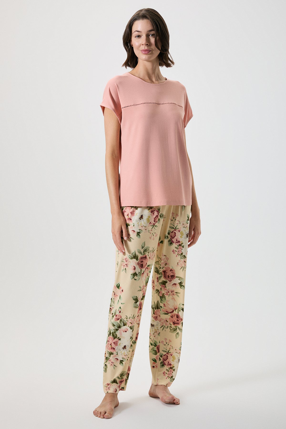 Éveil Rosé - Ensemble 2 Pcs - Douceur matinale et fraîcheur florale