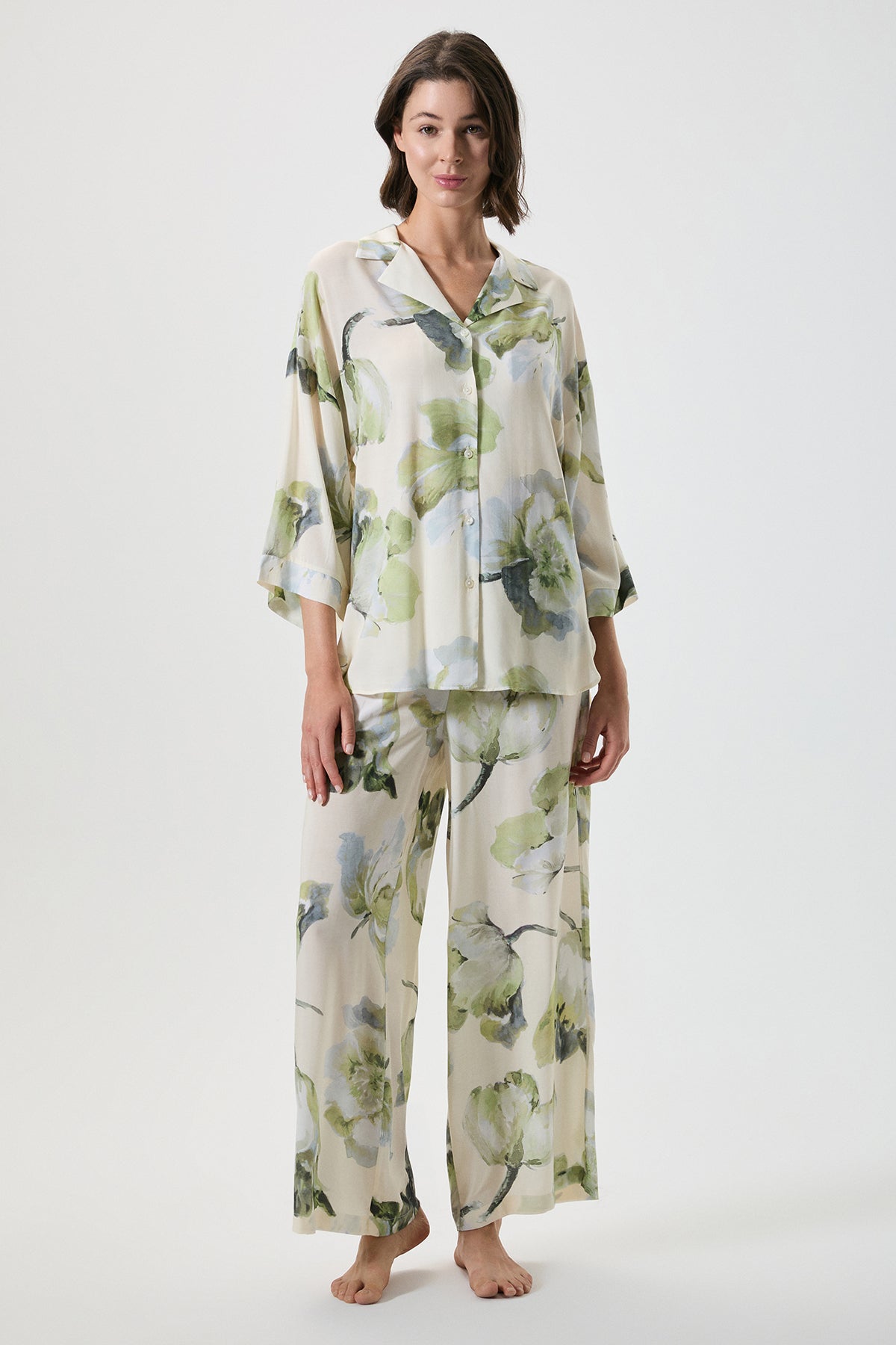 Harmonie Silencieuse - Ensemble 2 Pcs - Douceur contemplative et sérénité florale