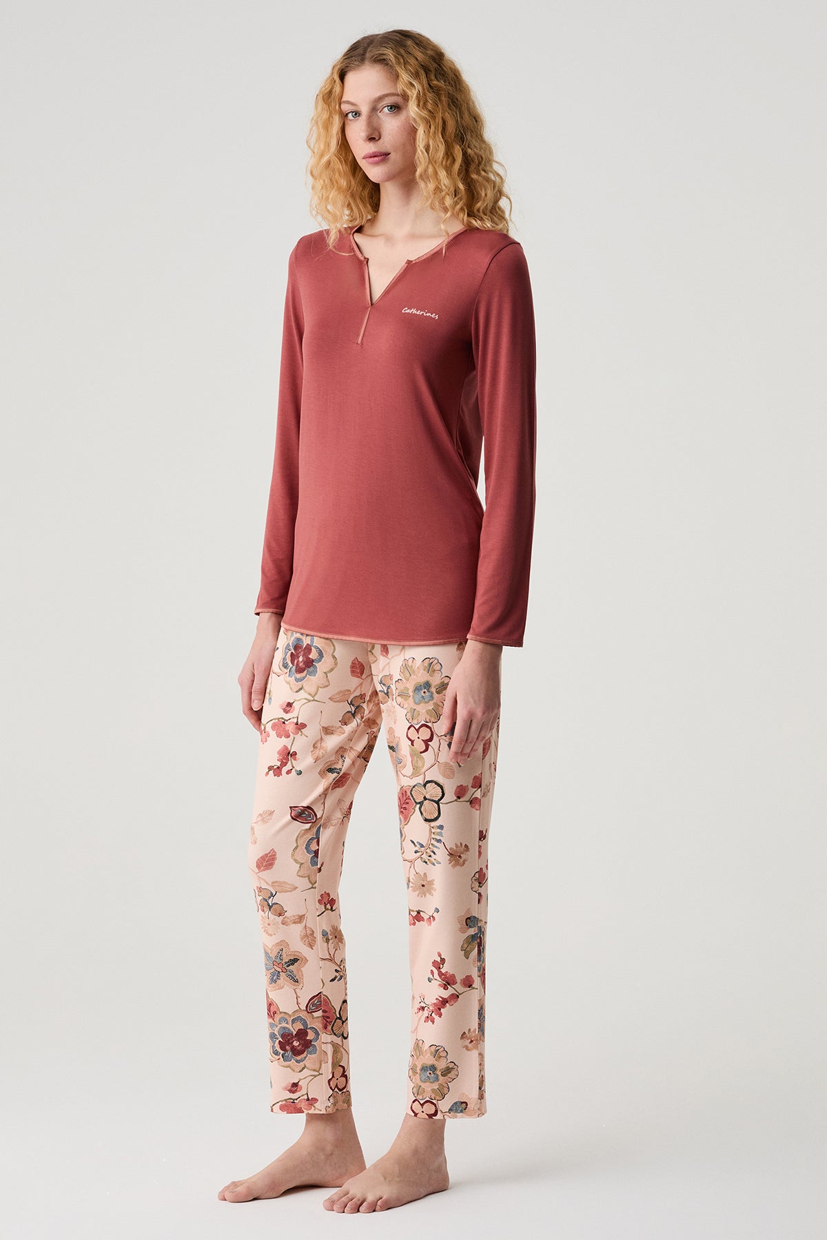 Le Jardin d’Hiver de Camélia - Pyjama 2 Pcs - Romantisme précieux et poésie florale