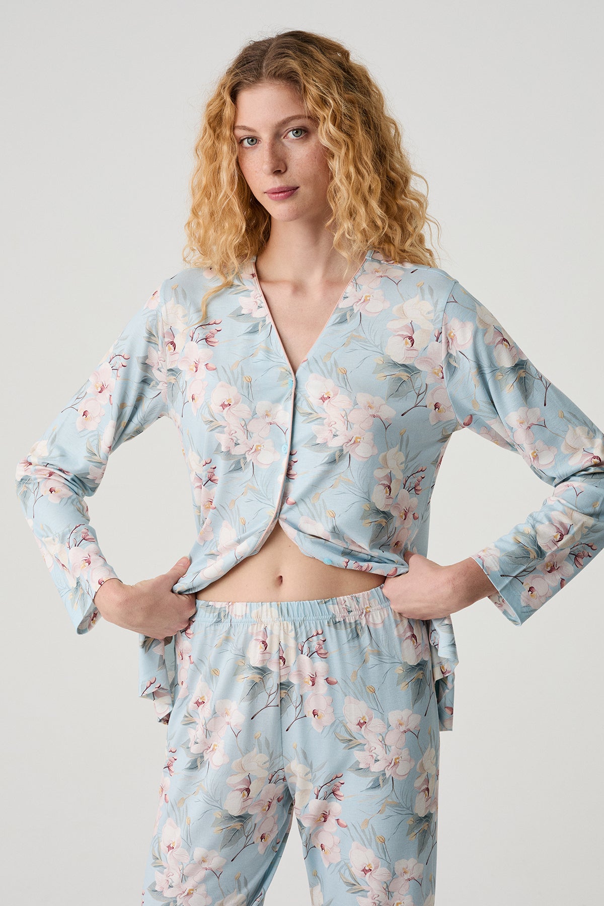 La Terrasse d’Azur- Ensemble 2 Pcs - Fraîcheur florale et douceur romantique