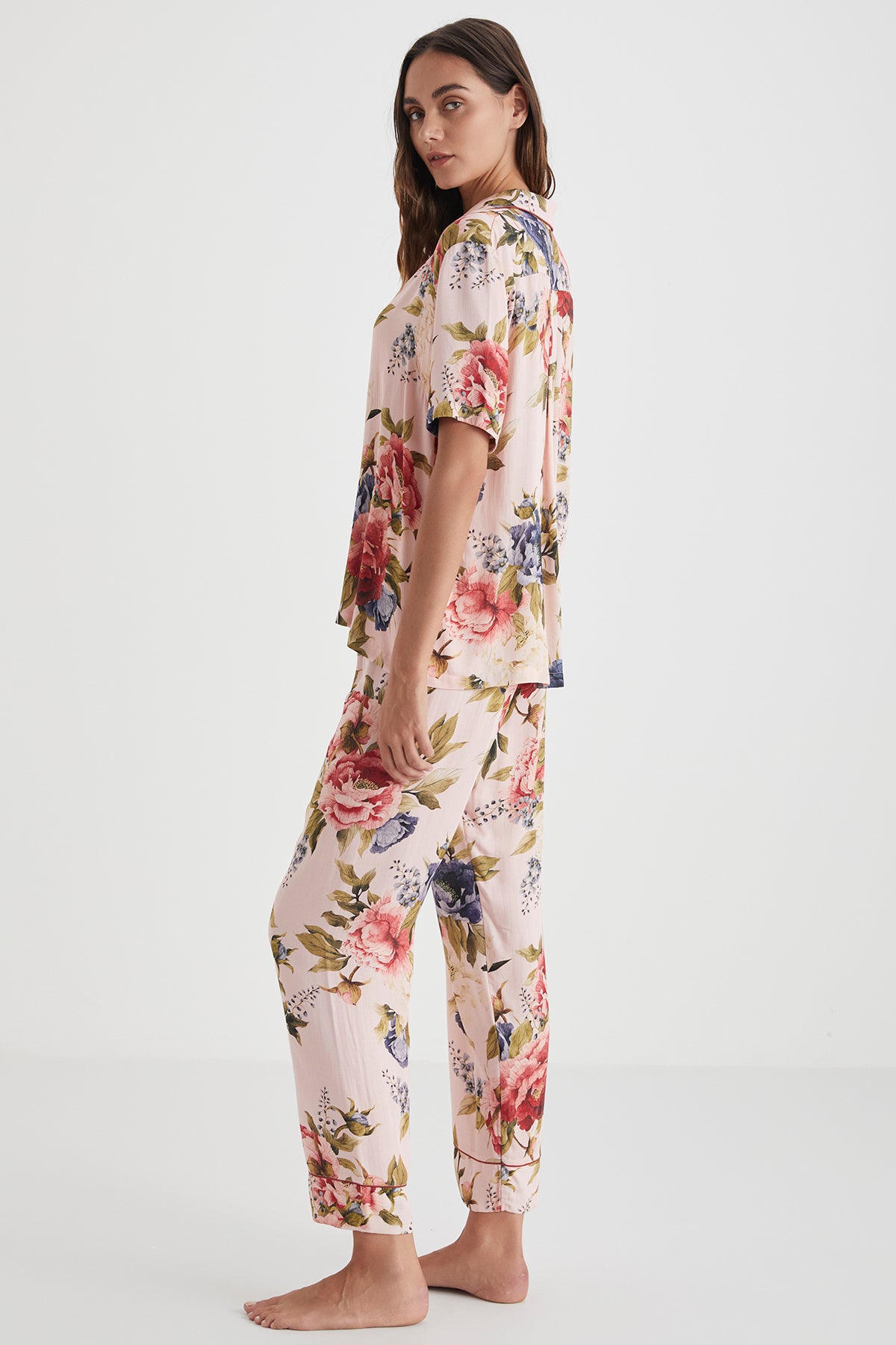Jardin d’Été - Pyjama boutonné - Fraîcheur florale et élégance naturelle
