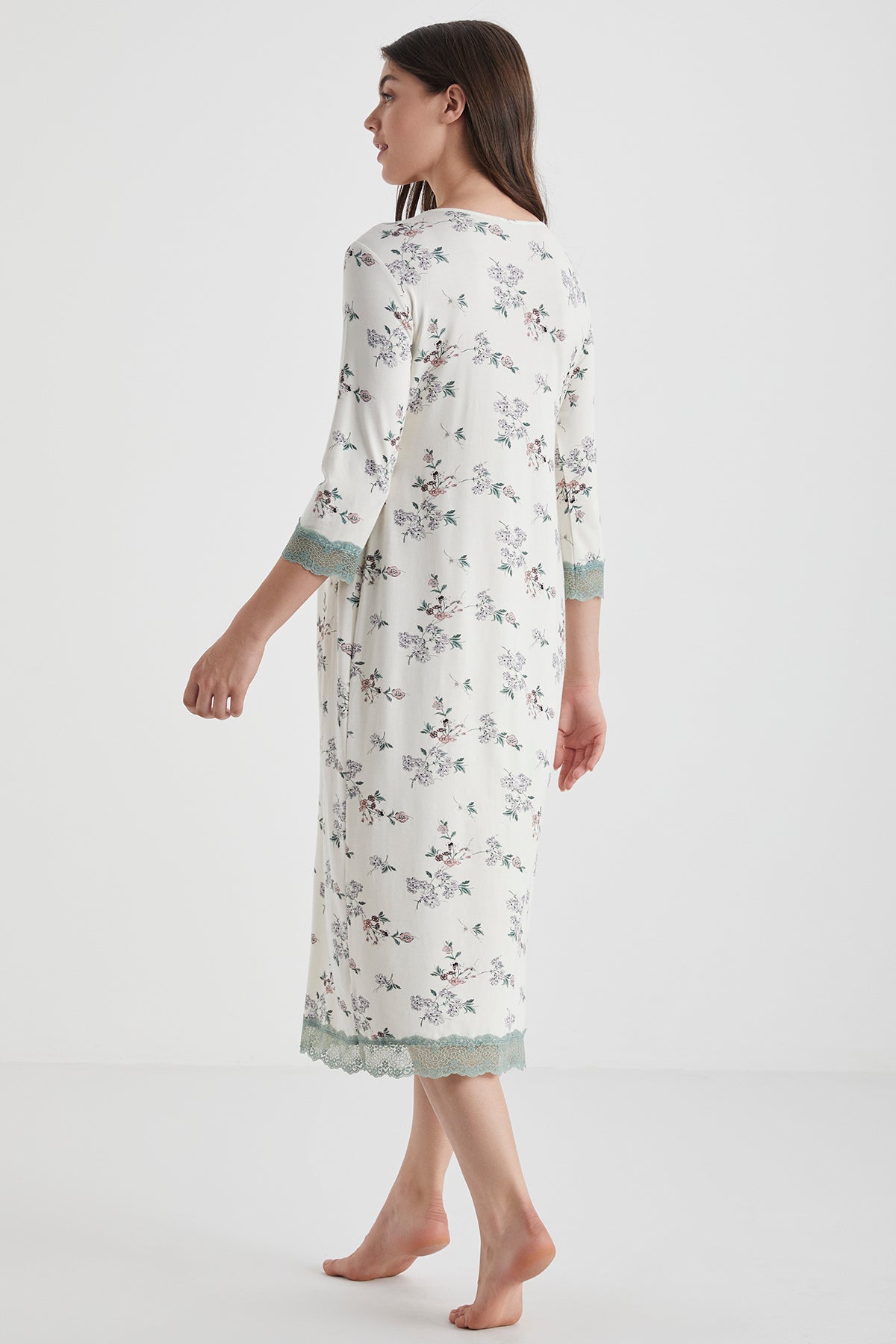 Fleur de Lune - Robe maternité - Caresse florale et confort aérien