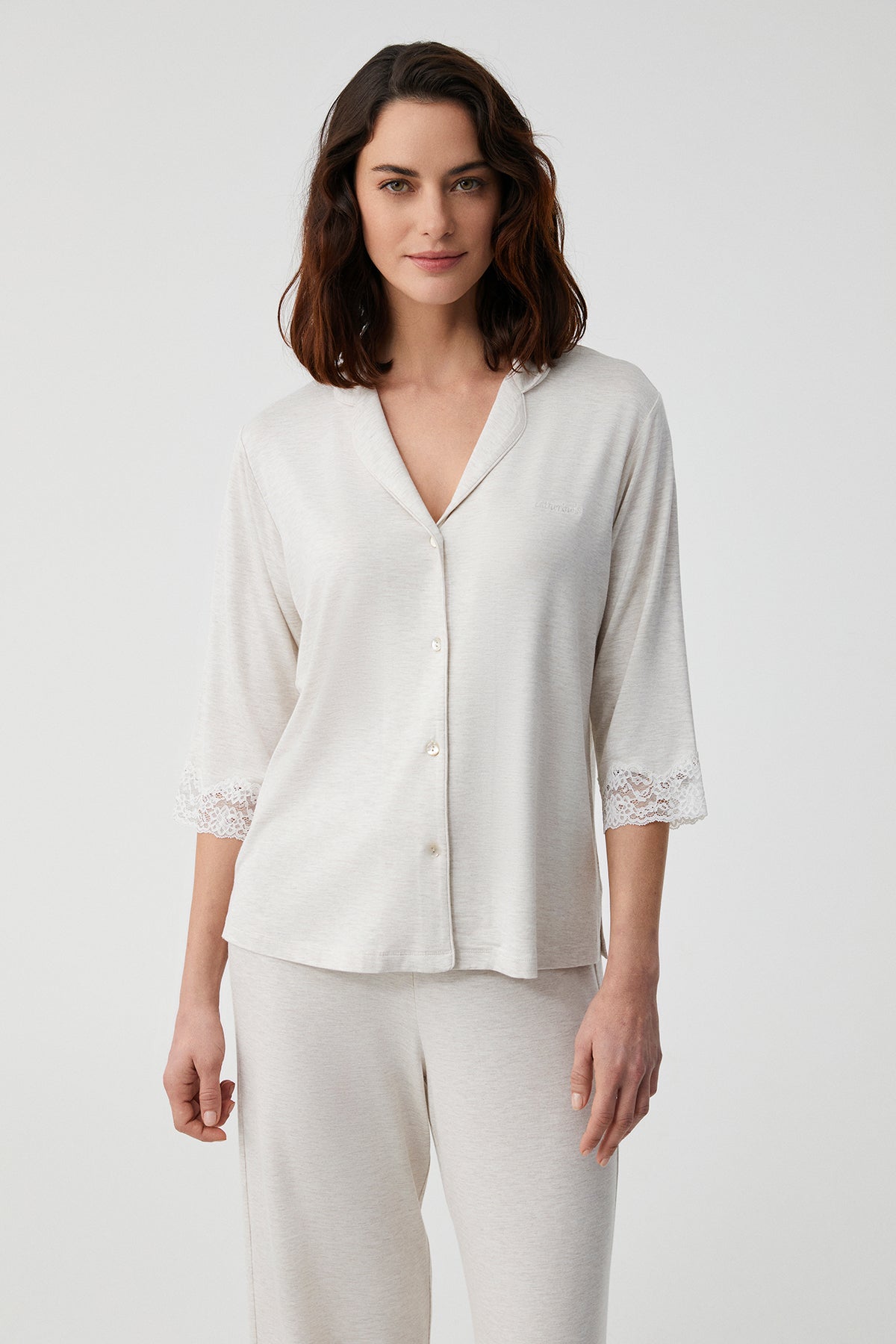 Magnolia Ivoire - Pyjama 2 Pcs - Élégance douce et féminité suggérée