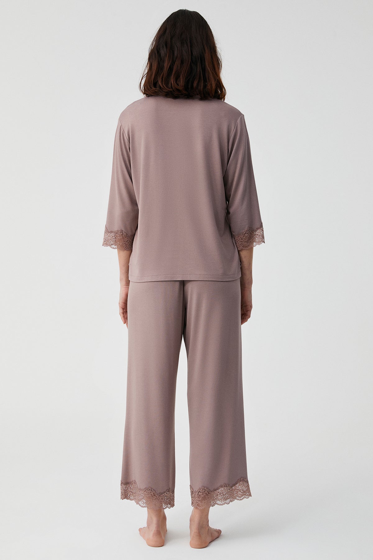 Pivoine Poudrée - Pyjama 2 Pcs - Confort élégant et douceur envoûtante