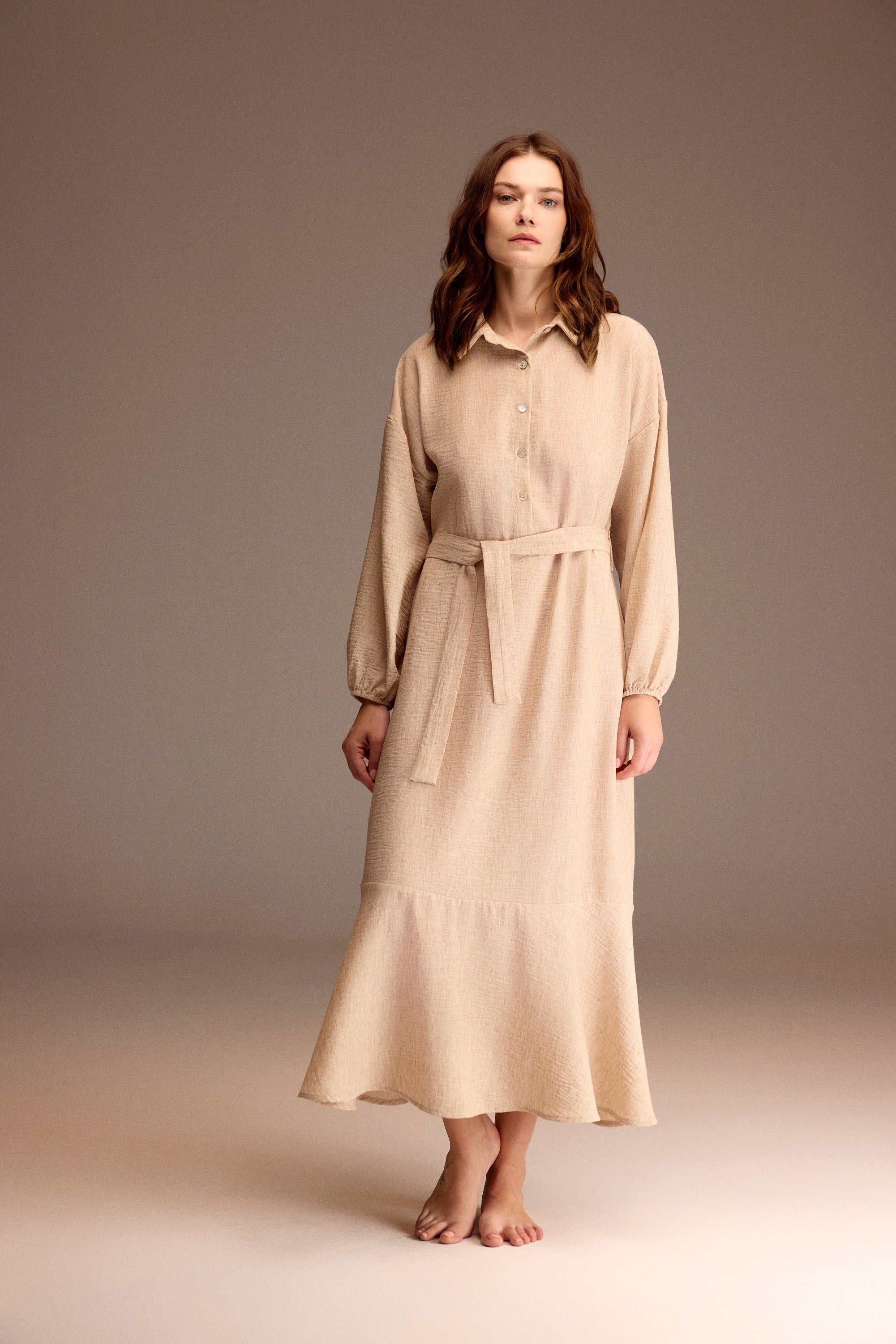 Sable de Musc- Robe longue - Douceur enveloppante et légèreté-Infinie