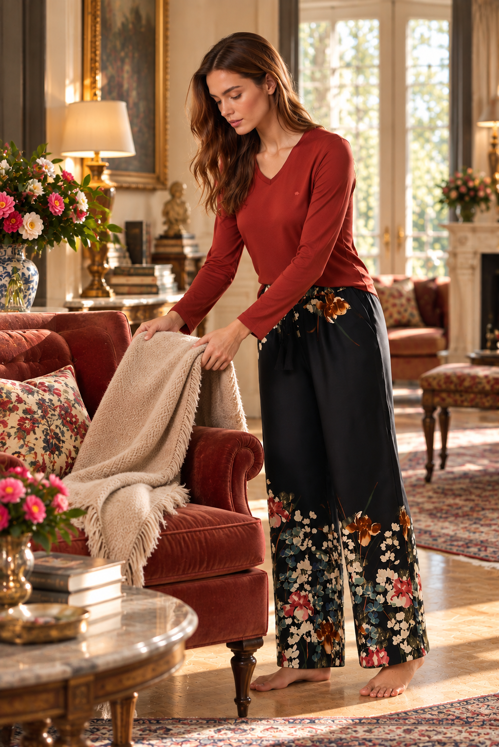 La Galerie des Camélias – Ensemble 2 Pcs – Élégance florale et caractère raffiné