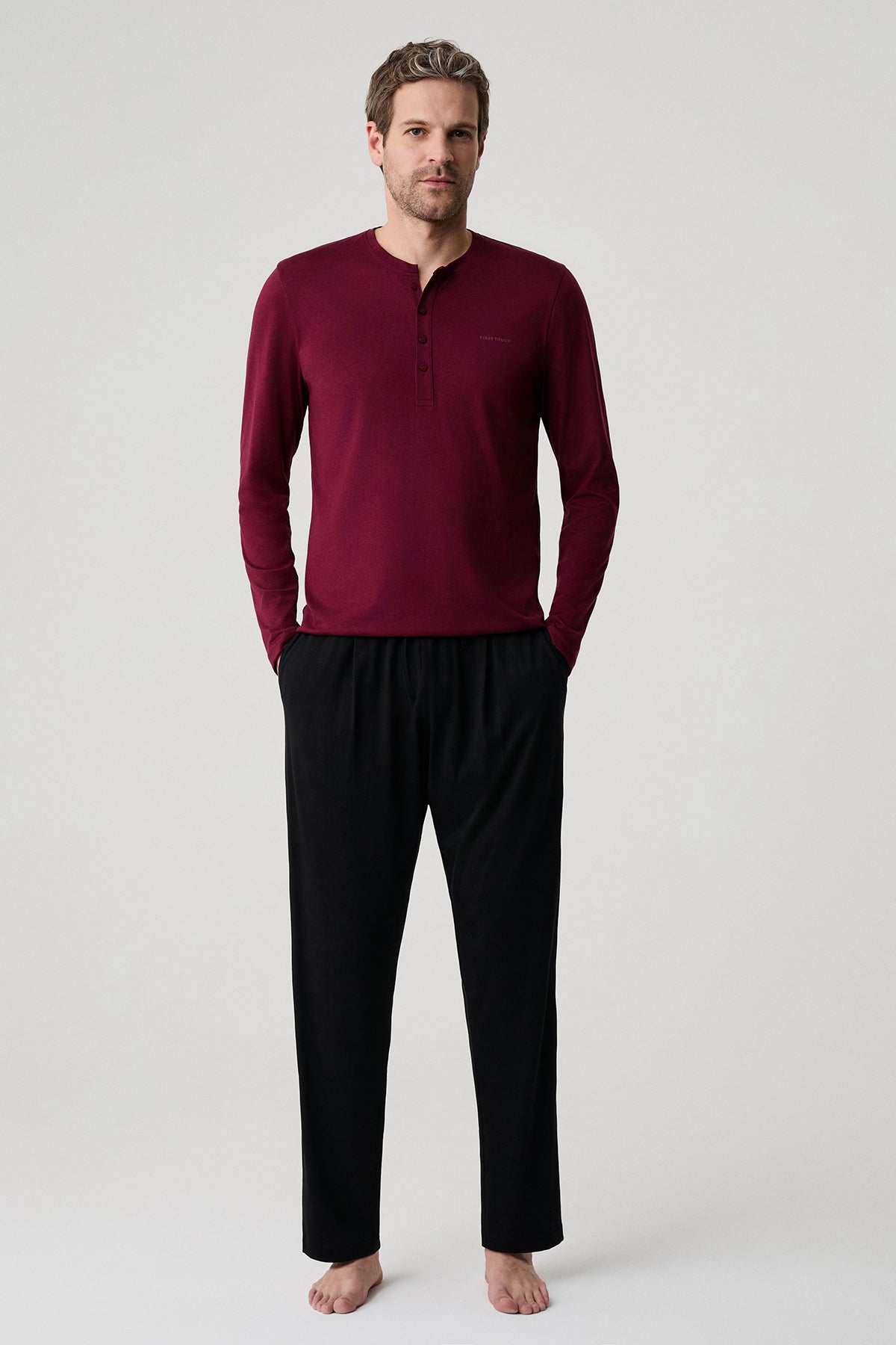 L’Instant Grenat - Ensemble 2 Pcs - Élégance bordeaux et confort raffiné