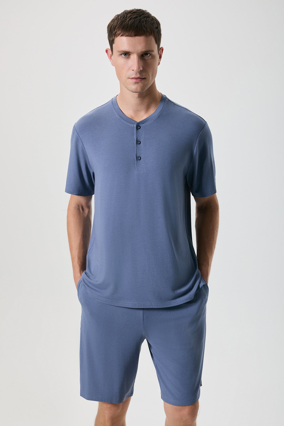 Azur Calme - Pyjama 2 Pcs - Douceur sophistiquée et confort absolu