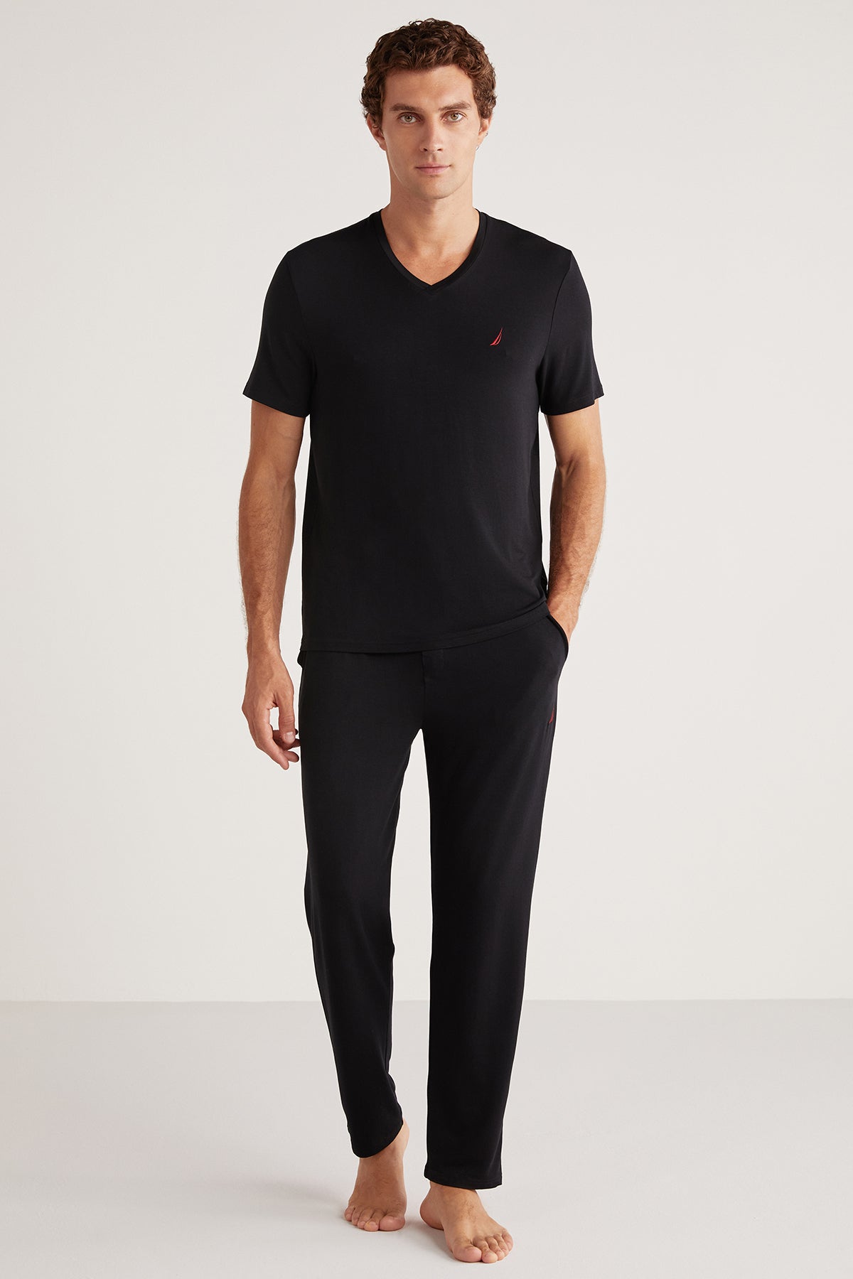 Pyjama homme noir uni