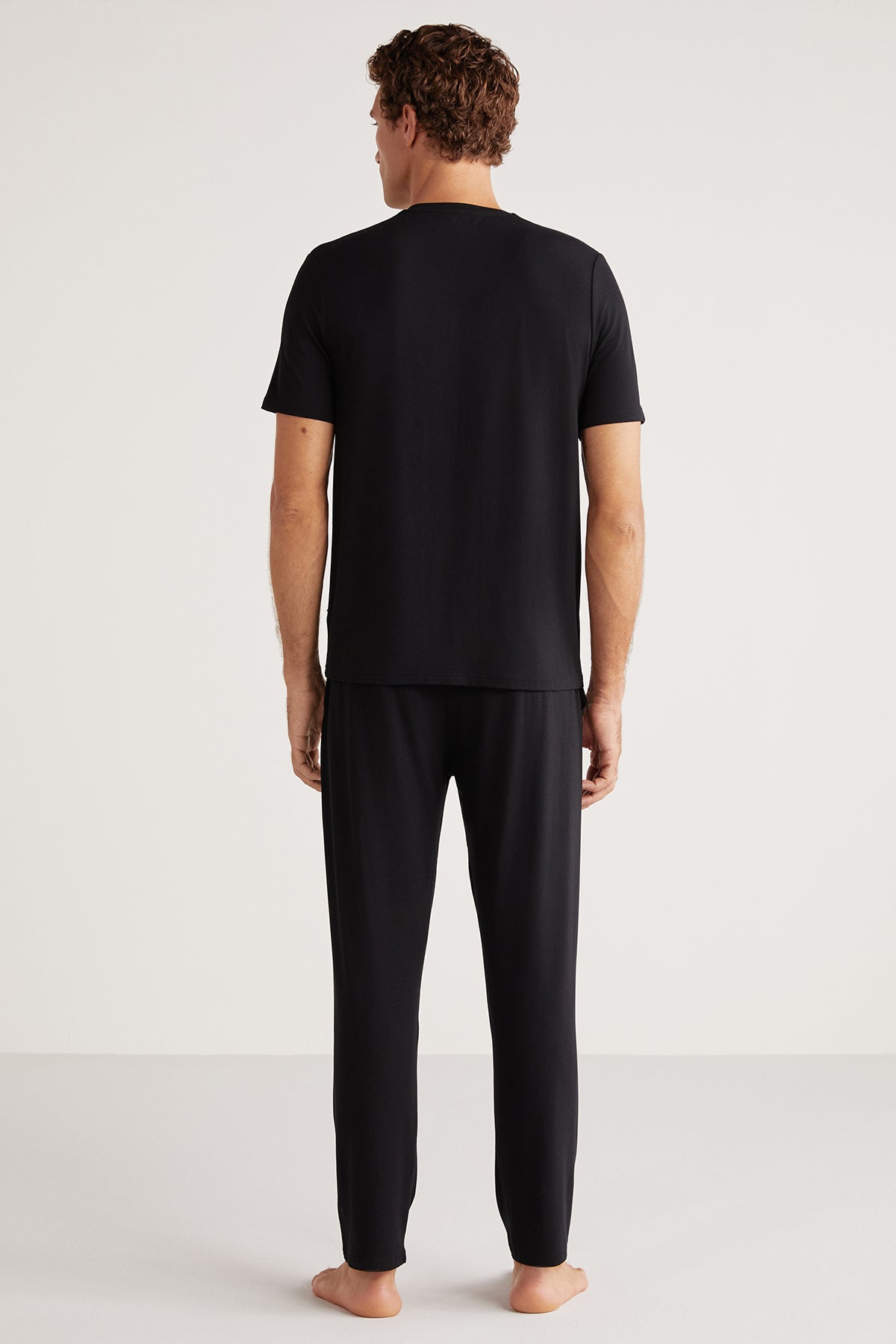 Pyjama homme noir uni