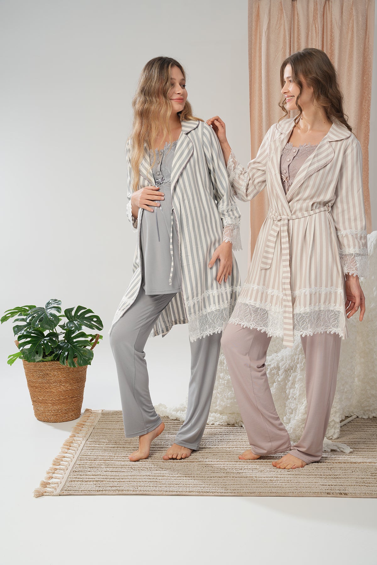 Voile de Tendresse - Ensemble 3 Pcs maternité - Délicatesse pure et lien sacré cn