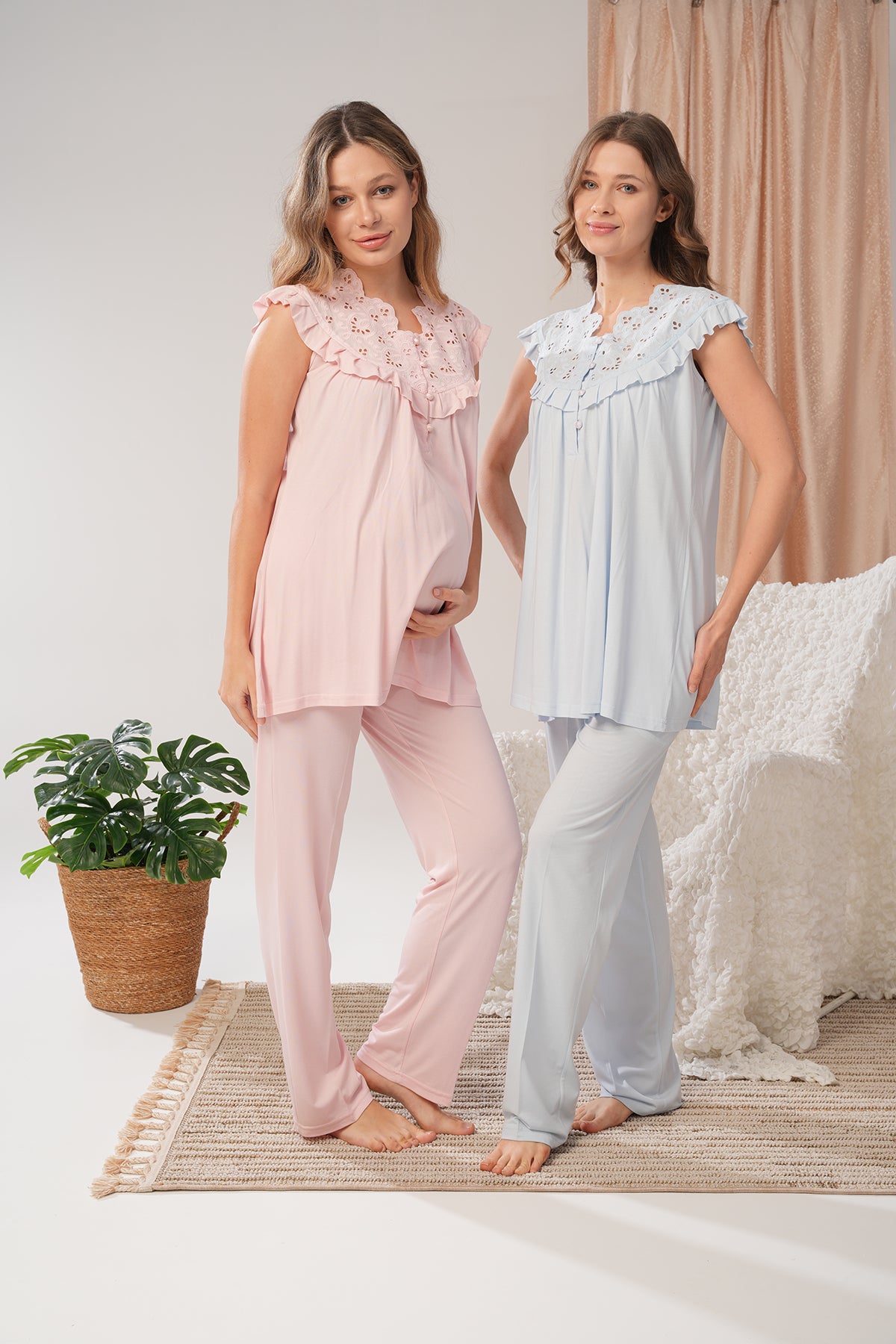 Beauté Paisible - Ensemble 3 Pcs maternité – Douceur éternelle et grâce naturelle cn