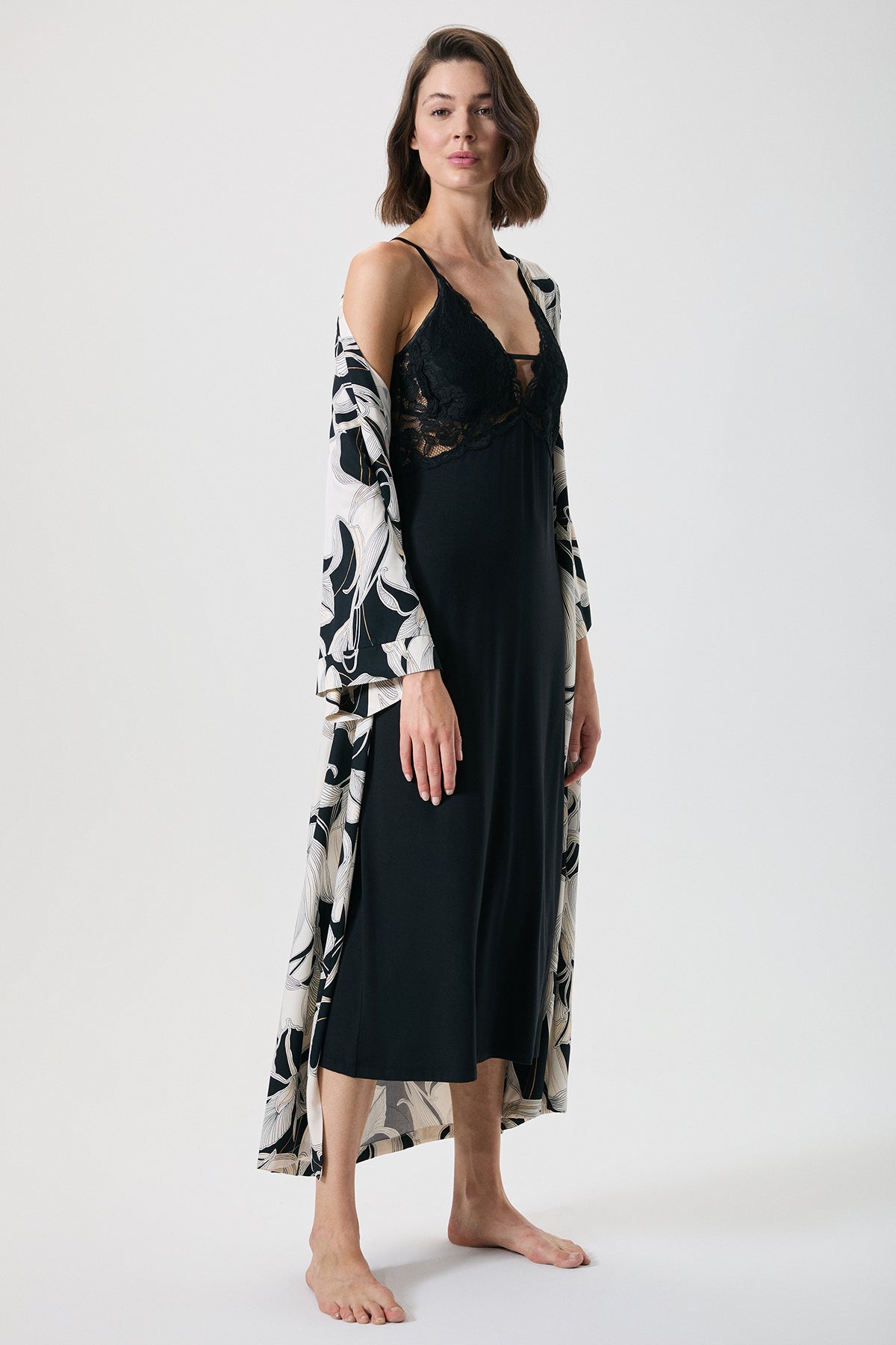 Lueur d’Aube - Ensemble 2 Pcs - Noir caressant et fluidité sensuelle