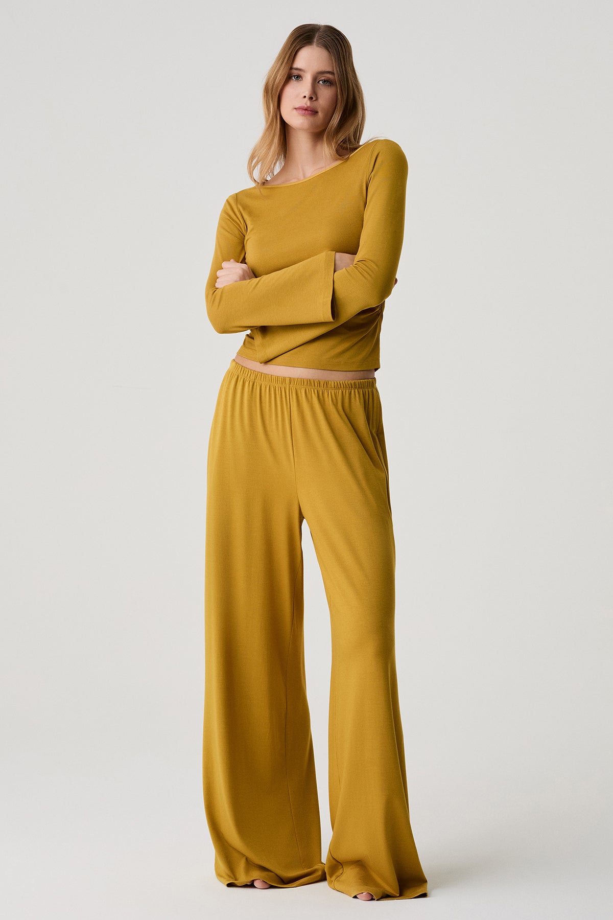 L’Après-Midi Safran - Ensemble 2 Pcs - Chaleur lumineuse et fluidité élégante