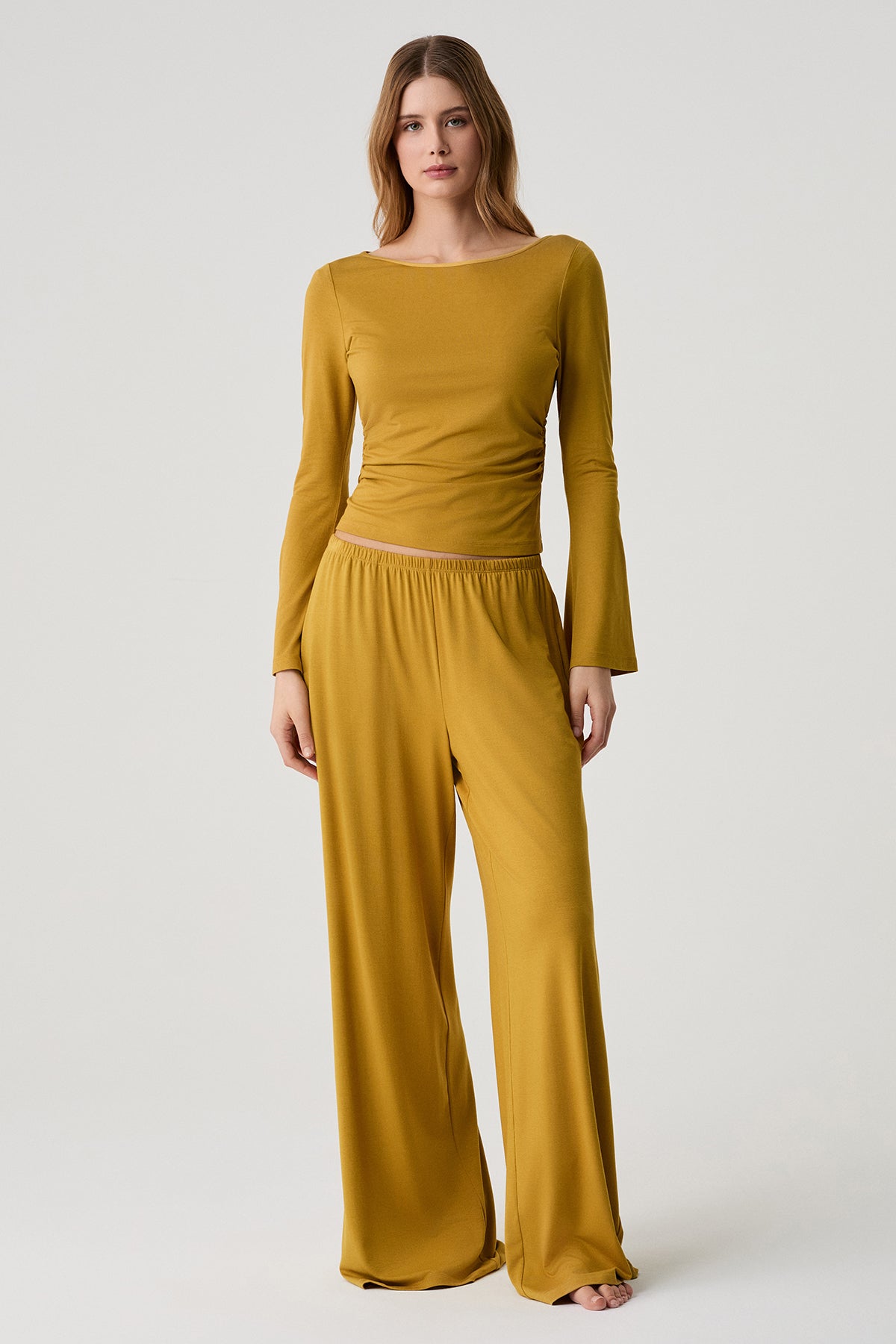 L’Après-Midi Safran - Ensemble 2 Pcs - Chaleur lumineuse et fluidité élégante