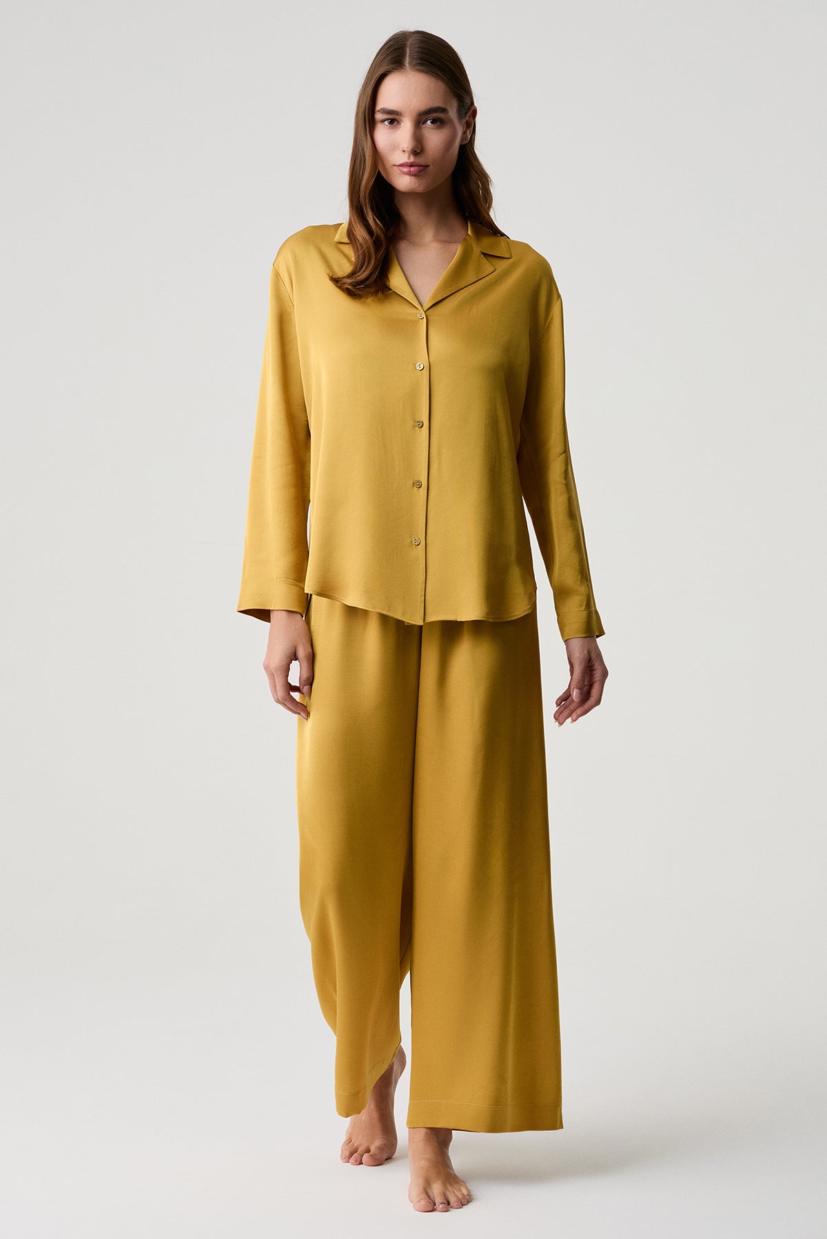 L’Orangerie Dorée - Pyjama 2 Pcs - Fluidité aérienne et éclat précieux