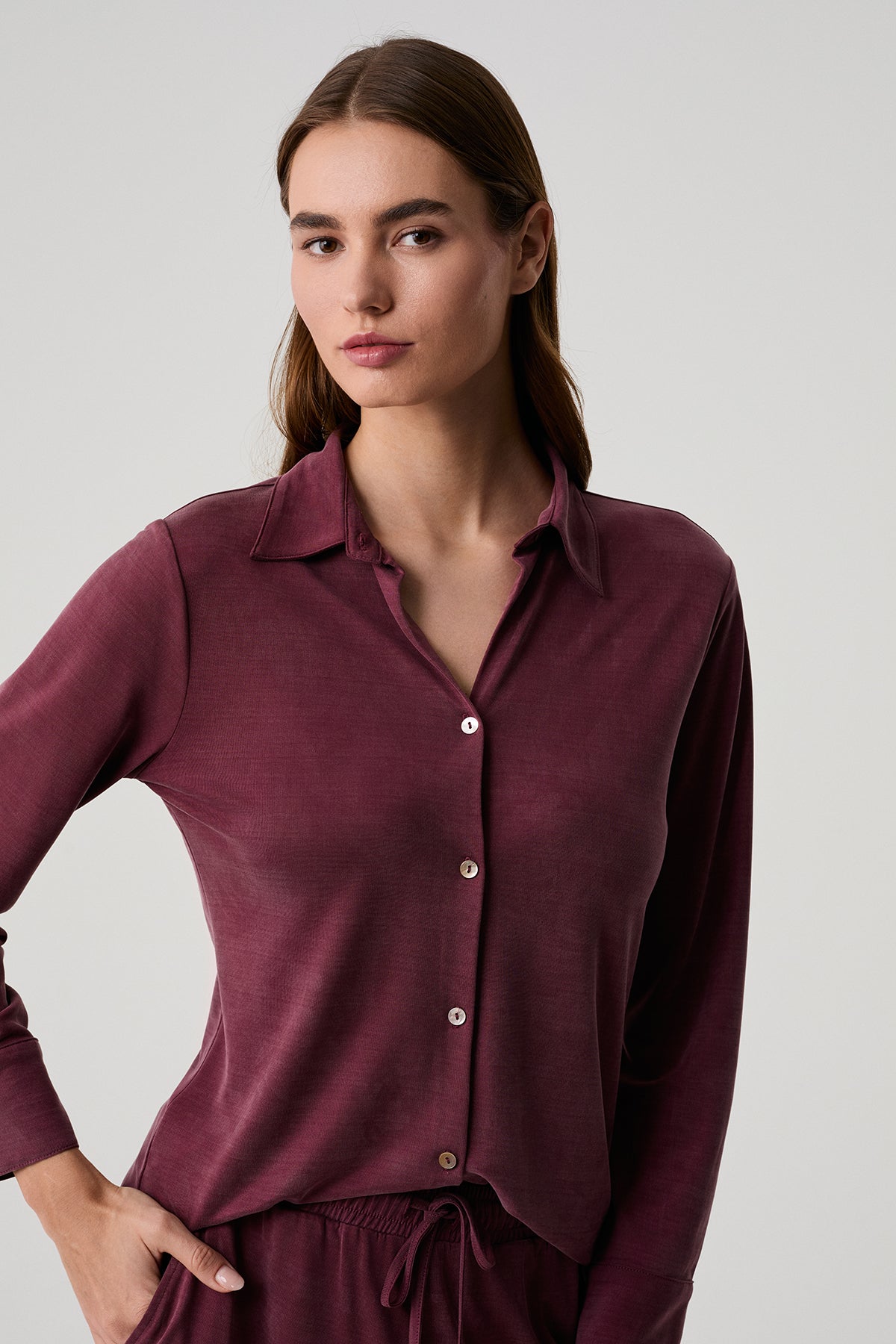 L’Heure de Prune- Ensemble 2 Pcs - Féminité profonde et allure précieuse