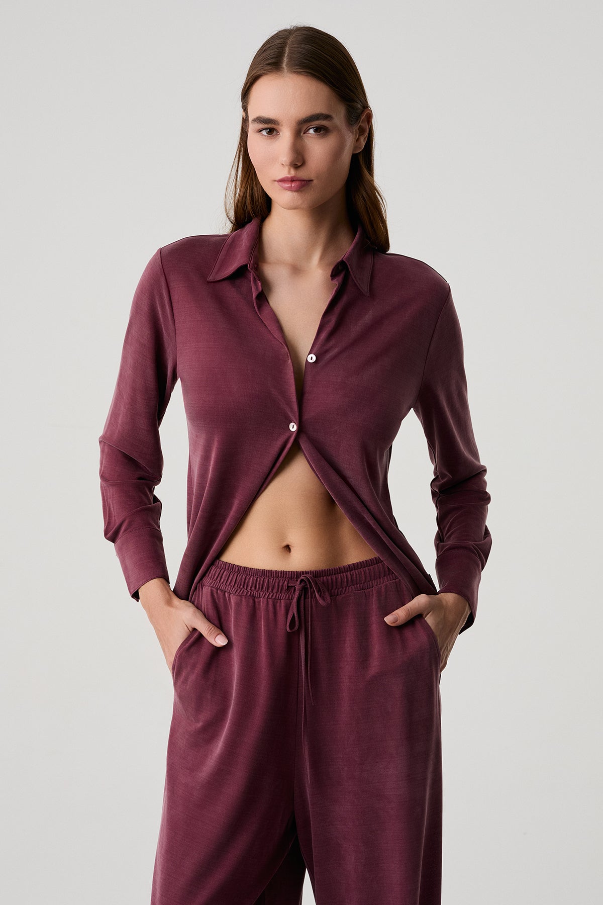 L’Heure de Prune- Ensemble 2 Pcs - Féminité profonde et allure précieuse