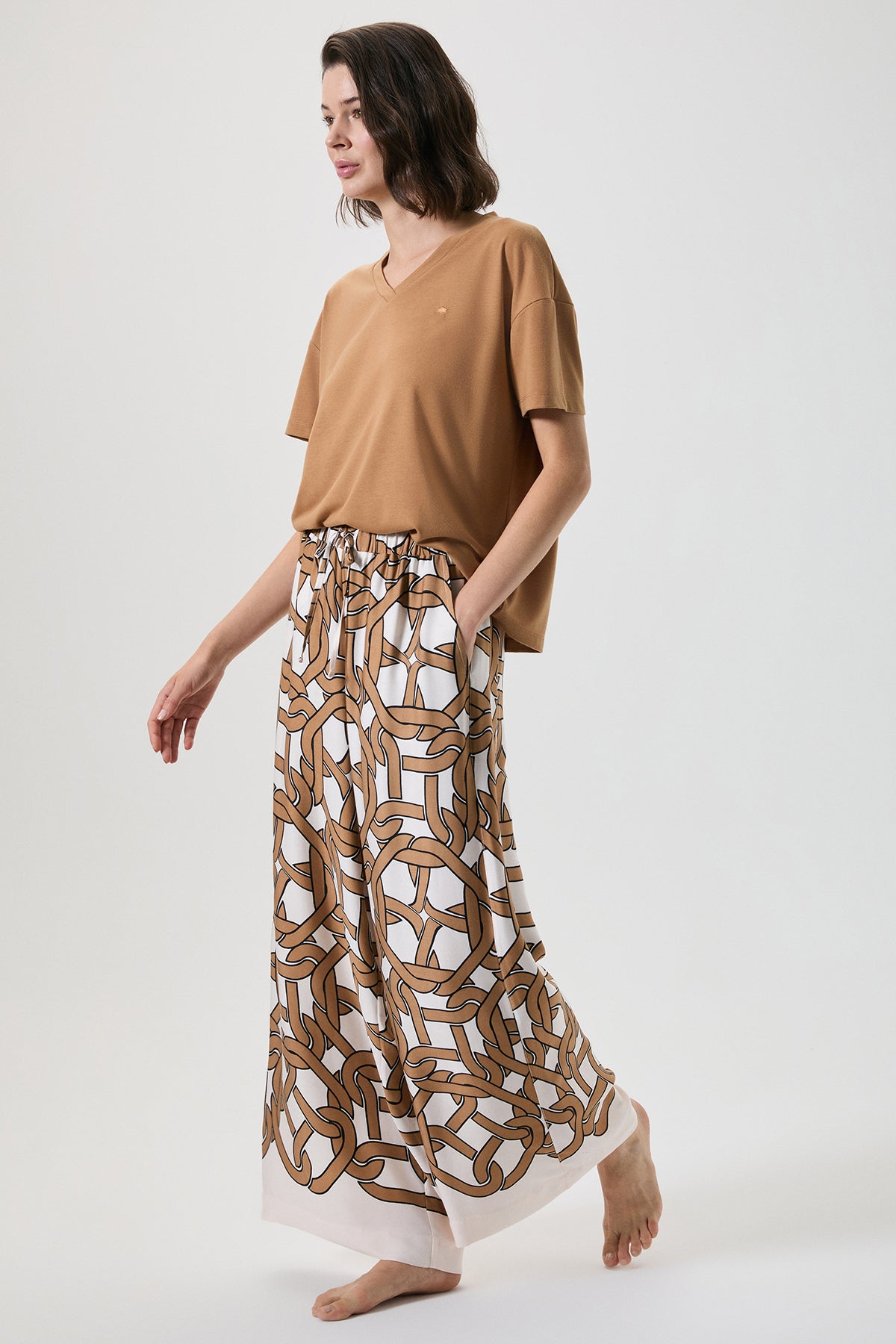 Aura Dorée - Ensemble 2 Pcs - Élégance décontractée et Chic radieux