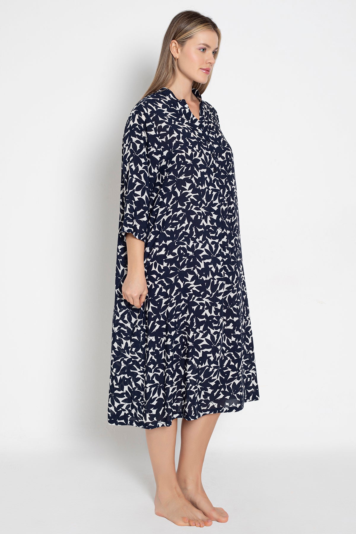 Ombres d’Hirondelles - Robe imprimée - Confort respirant et féminité paisible