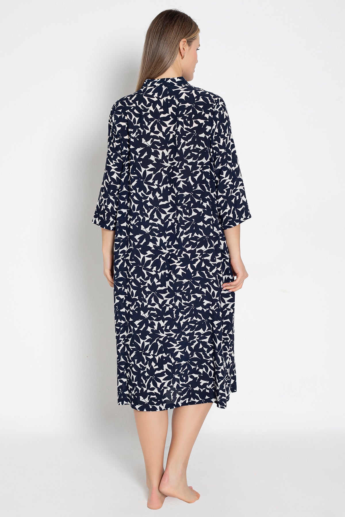Ombres d’Hirondelles - Robe imprimée - Confort respirant et féminité paisible