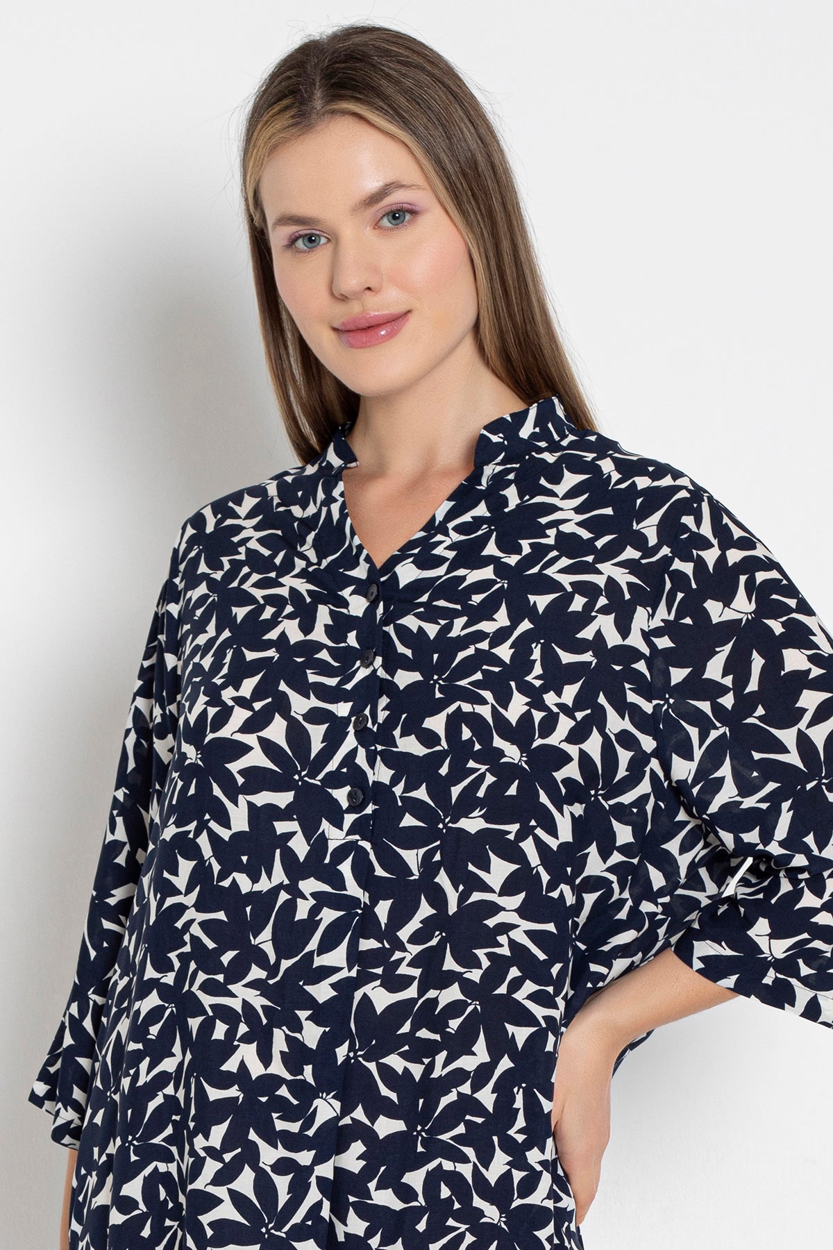 Ombres d’Hirondelles - Robe imprimée - Confort respirant et féminité paisible