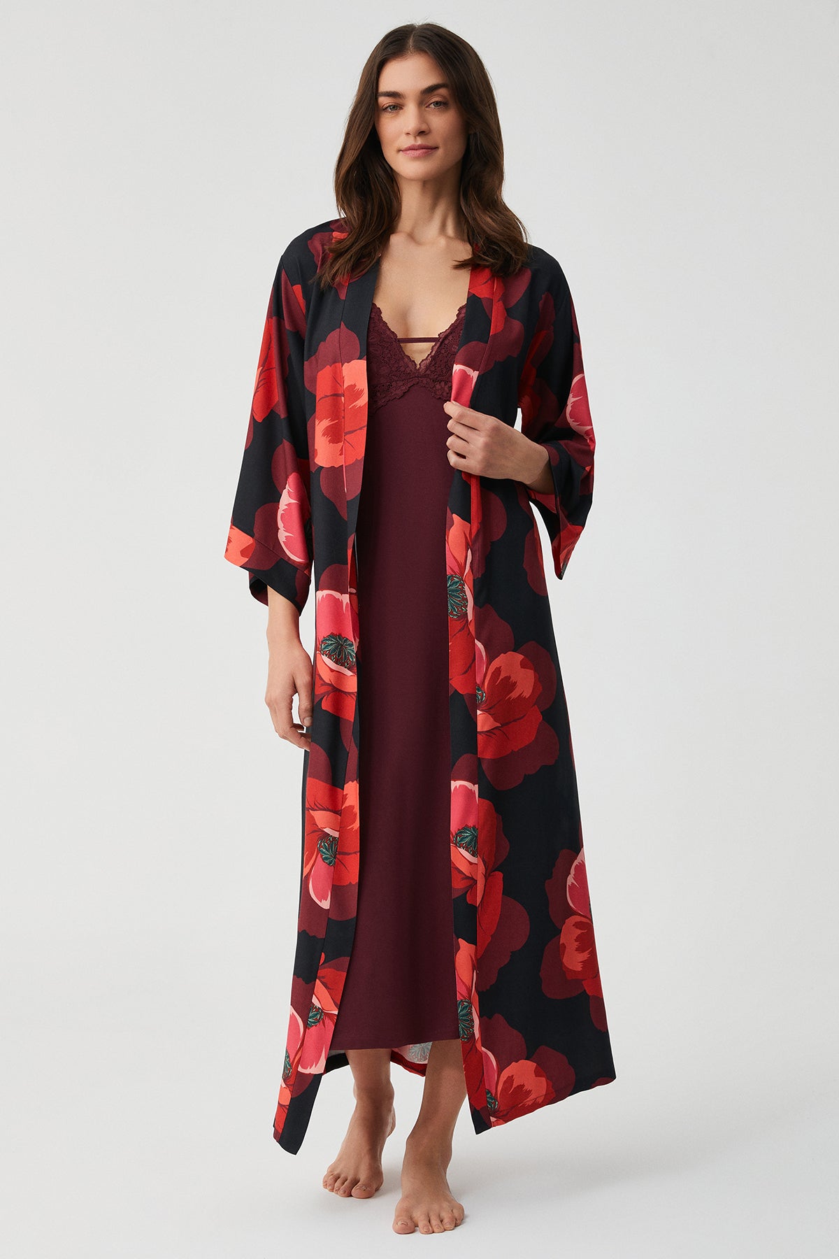 Rêve de Coquelicot – Ensemble 2 Pcs - Élégance Enveloppante et raffinement intemporel