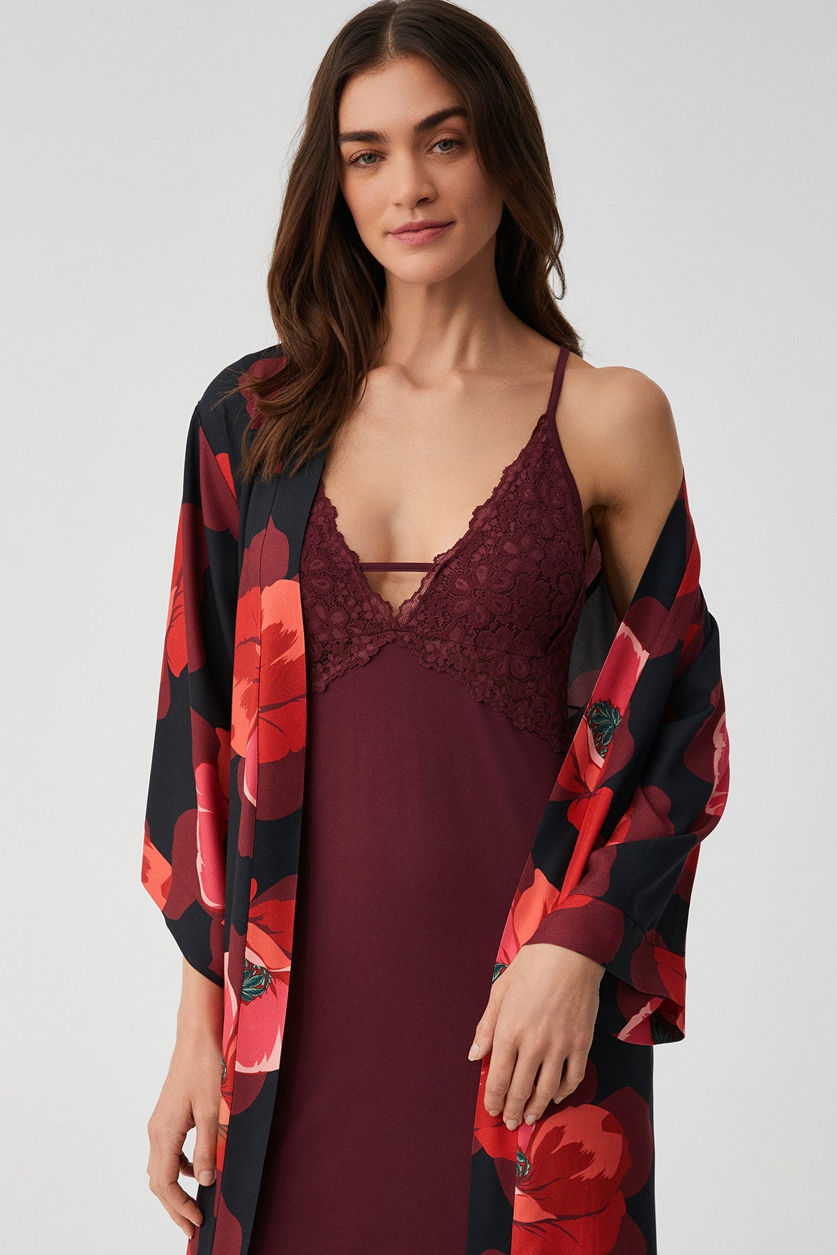 Rêve de Coquelicot – Ensemble 2 Pcs - Élégance Enveloppante et raffinement intemporel