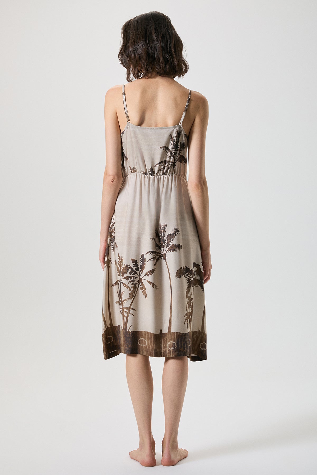 Lumière Tropicale - Robe loungewear - Sérénité palmée et douceur envoûtante