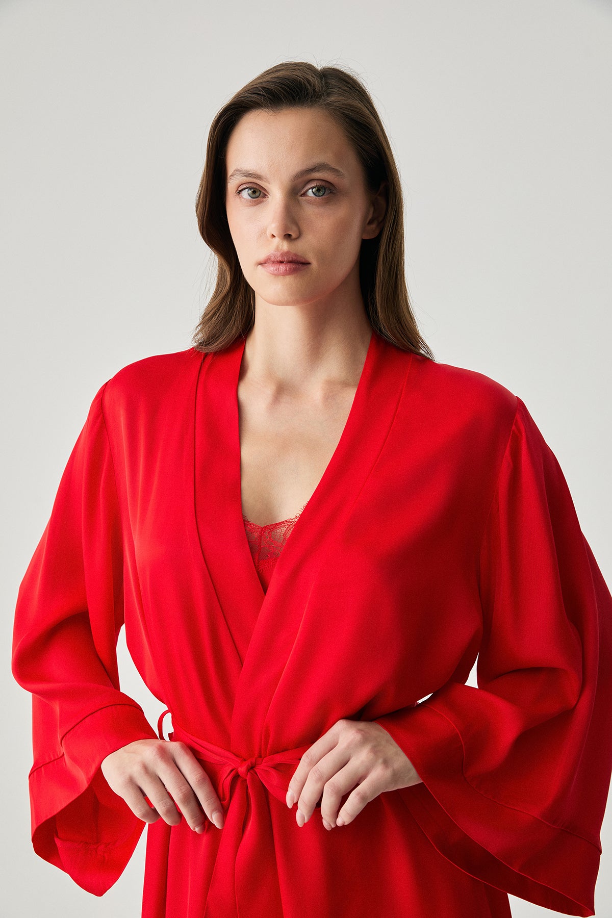 Flamme Élégante - Robe de chambre femme - Allure enveloppante et charme subtil