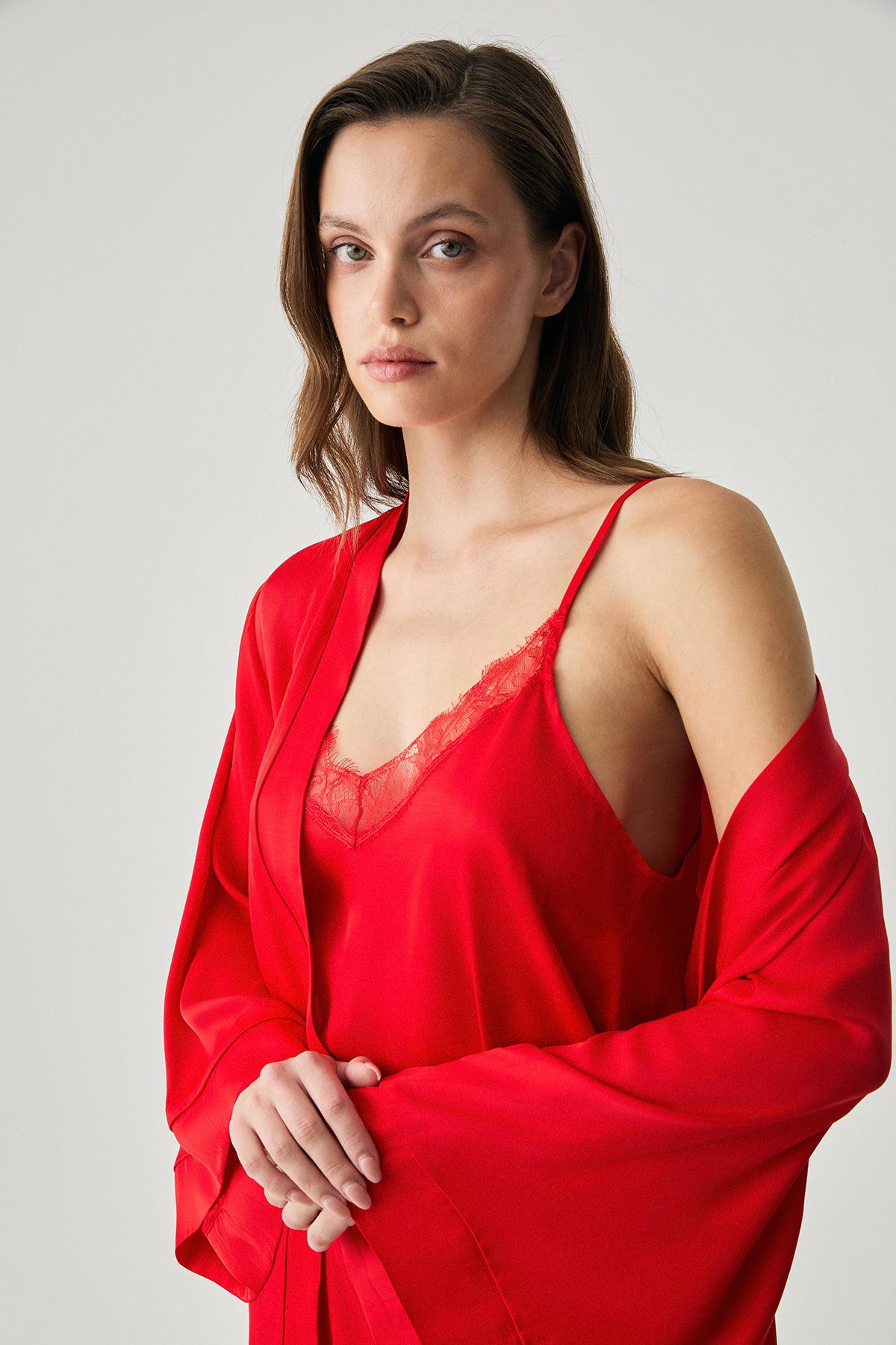Flamme Élégante - Robe de chambre femme - Allure enveloppante et charme subtil