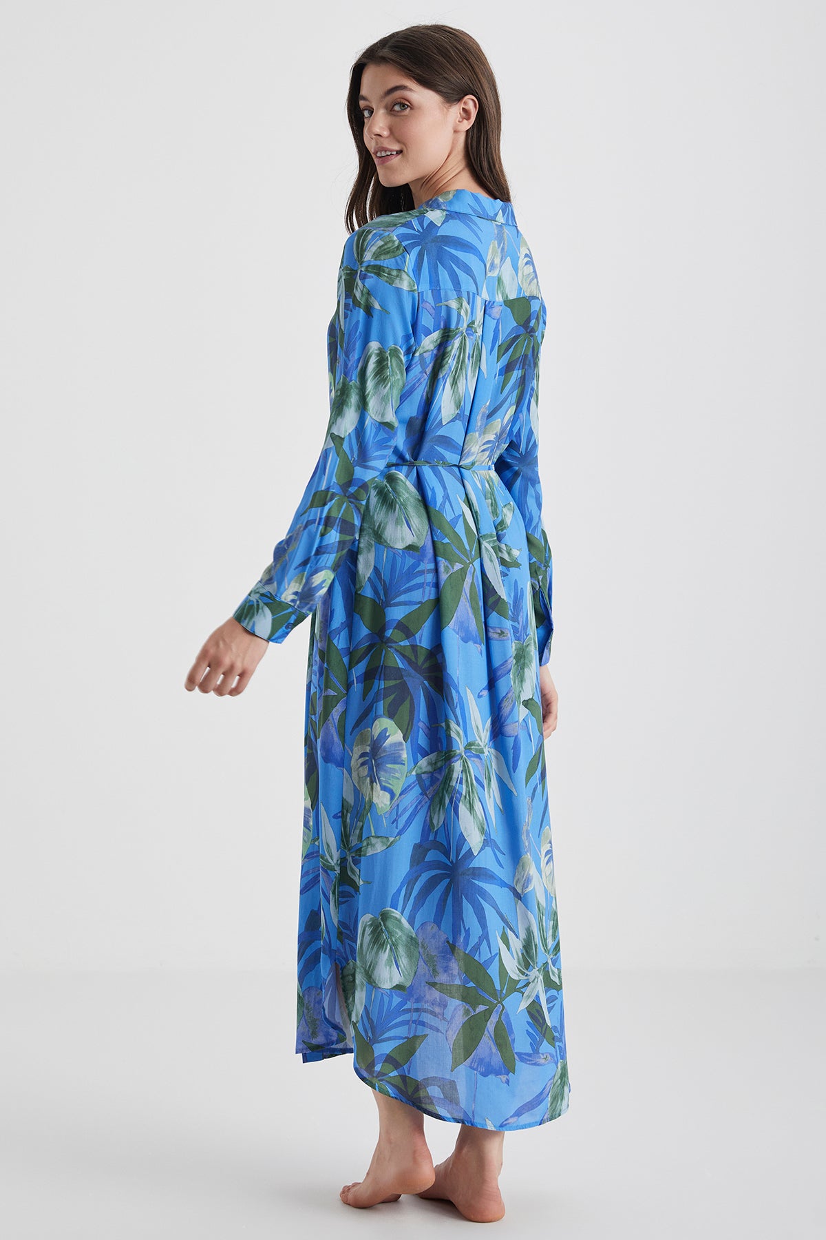 Rêve Tropical - Robe chemise longue - Fraîche, fluide et féminine