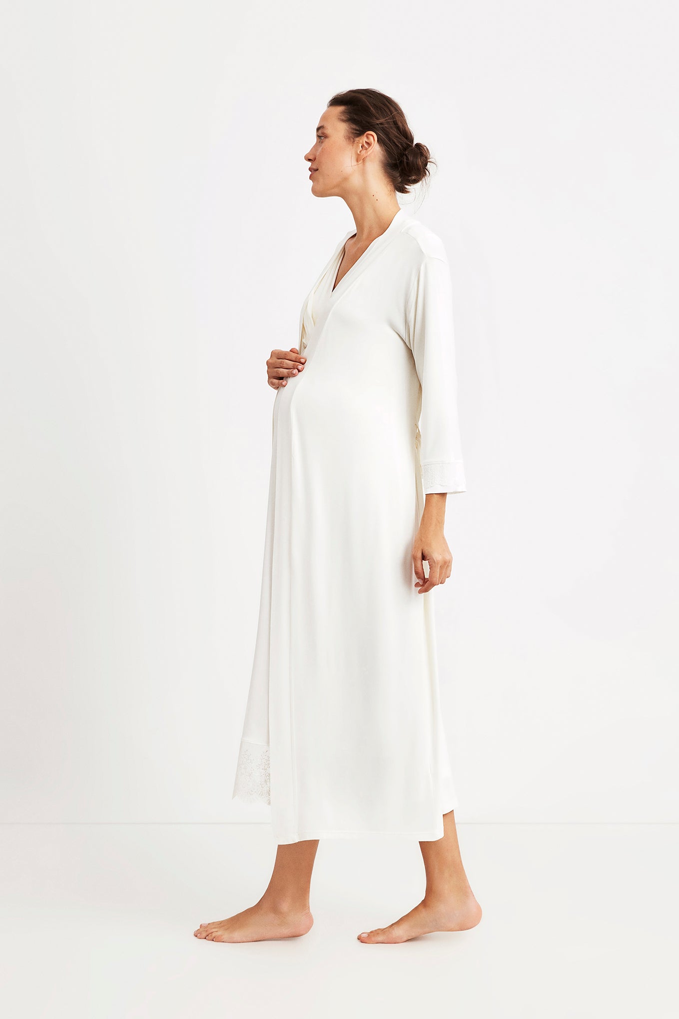 Peignoir maternité blanc NC