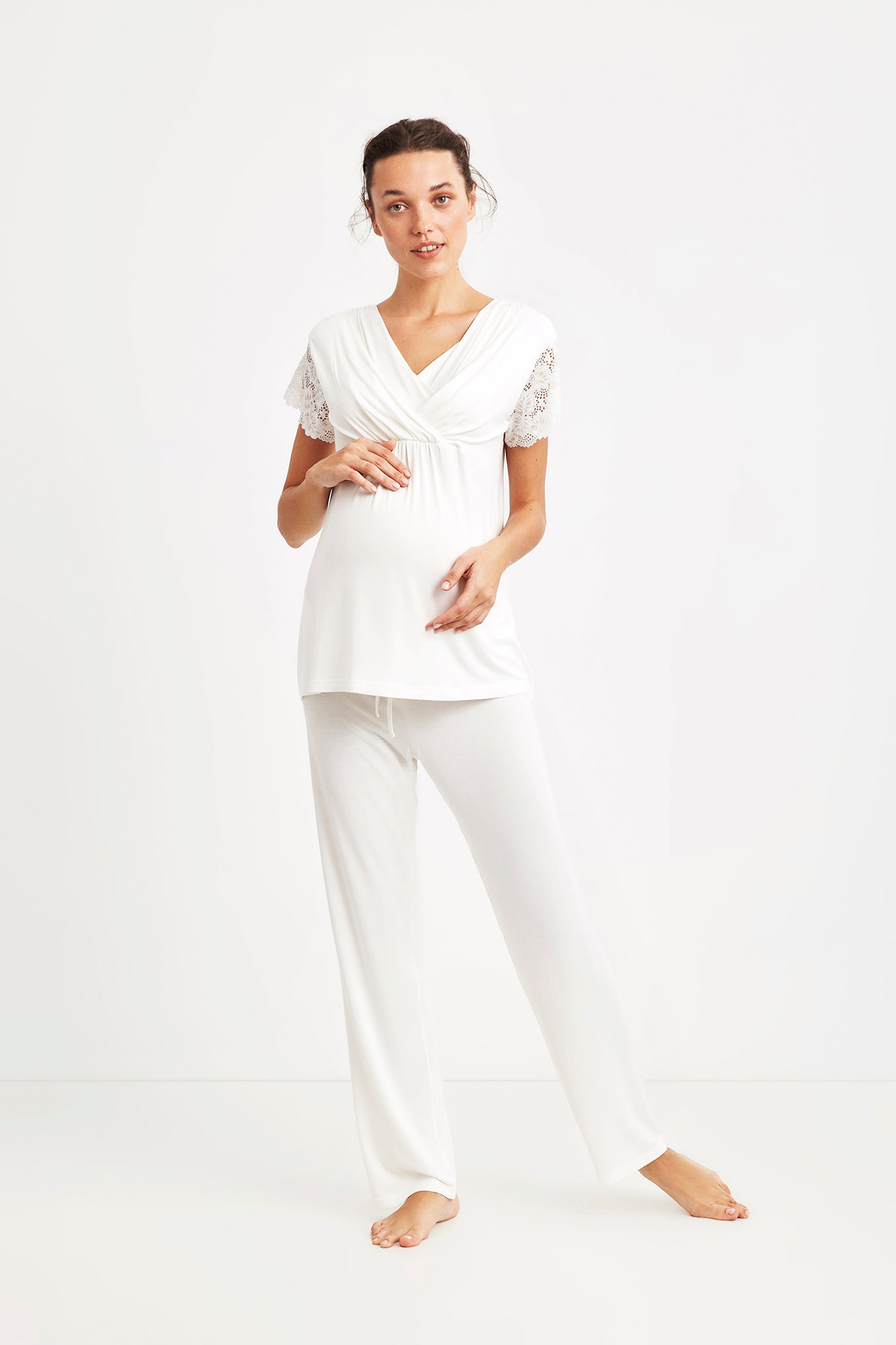 Pyjama maternité blanc NC