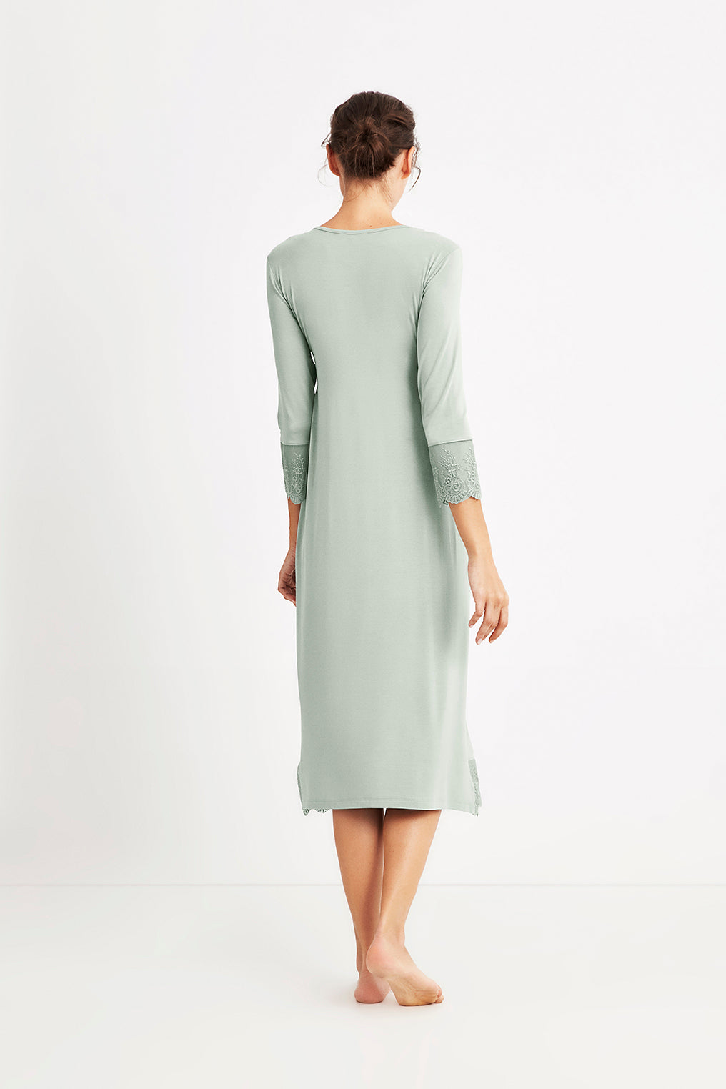 Robe longue maternité verte NC