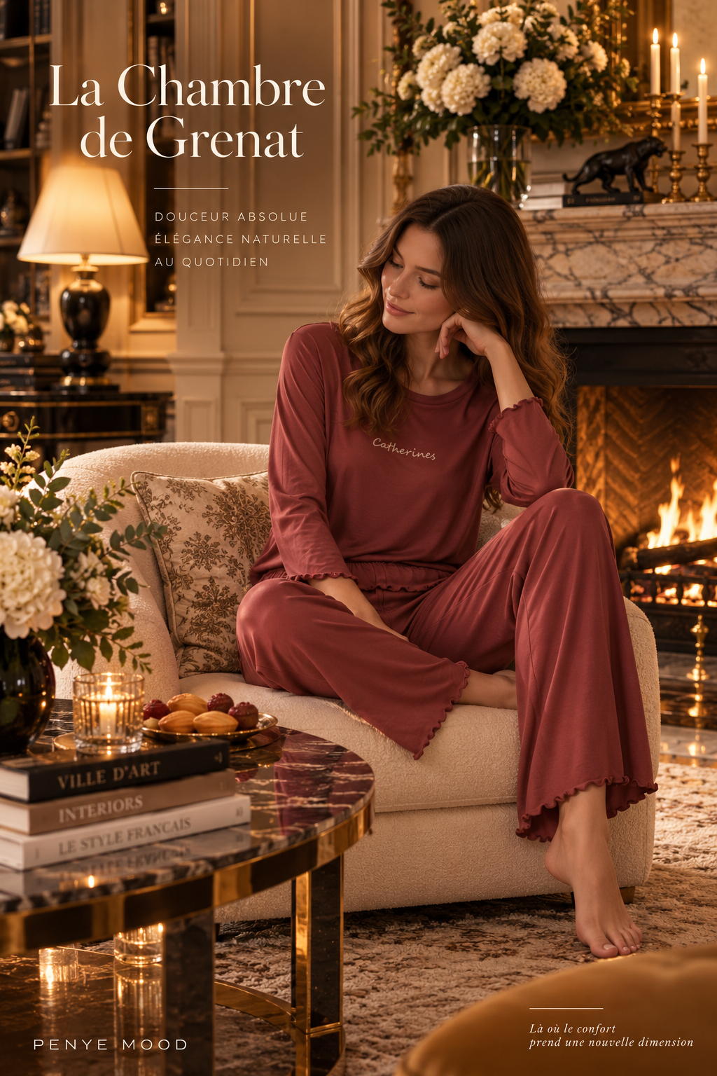 La Chambre de Grenat - Pyjama 2 Pcs - Douceur enveloppante et confort pur