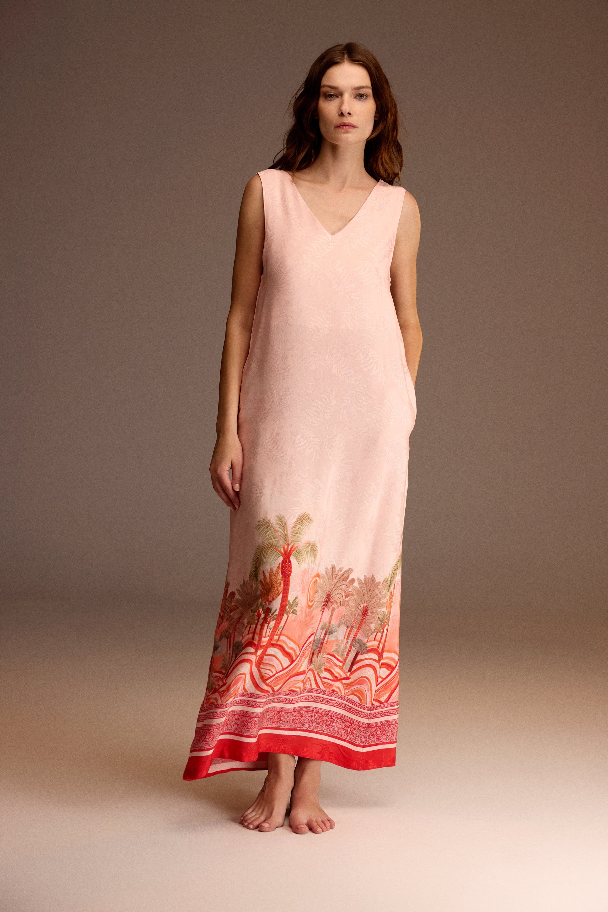 Jasmin Royal - Robe longue - Grâce délicate et charme intemporel