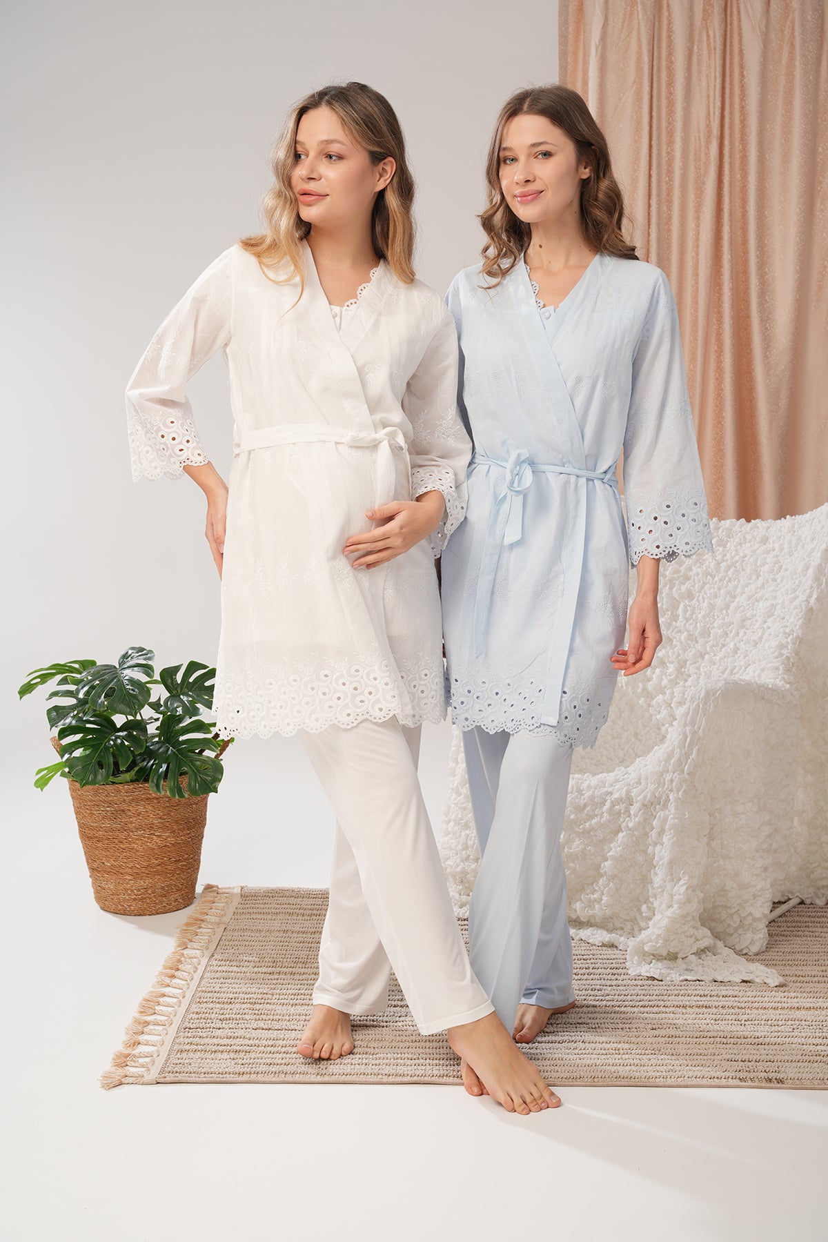 Lueur de Maman - Ensemble maternité 3 Pcs - Berceau d'amour et sérénité tissée cn